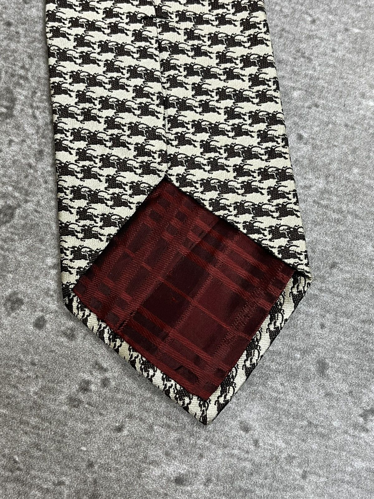 Burberry Burberry Monogram Silk Tie Size ONE SIZE - 5 Thumbnail