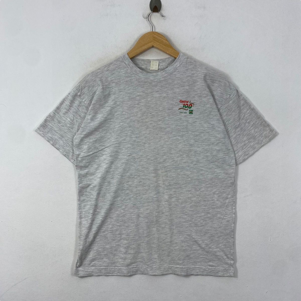 Japanese Brand × Vintage Vintage 90's CASTROL RACING 100th Anniversary Tee Shirt Size US M / EU 48-50 / 2 - 4 Thumbnail