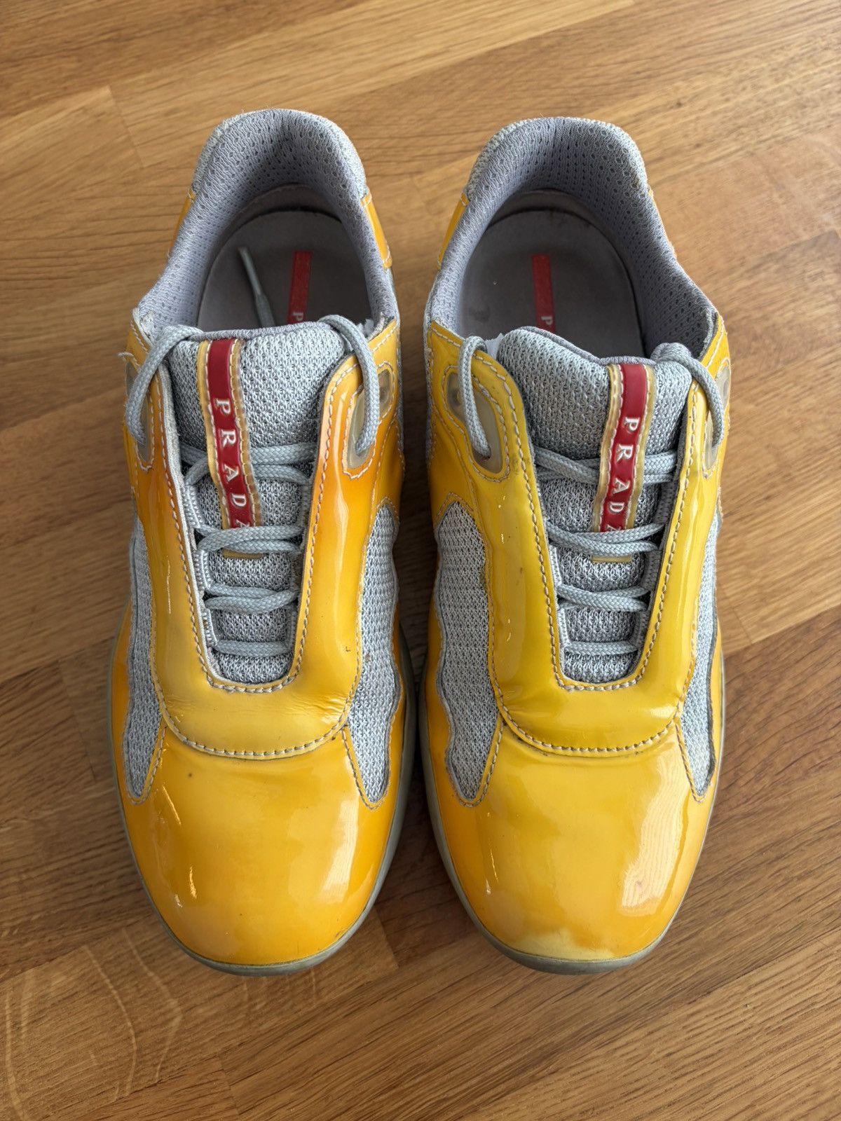 Prada Archival Prada America's Cup yellow sneakers 34 Size US 4 / IT 34 - 4 Thumbnail