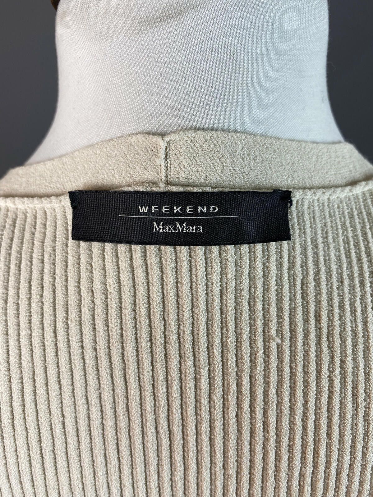 Designer Weekend Max Mara Ivory Button Down Cardigan Sweater Size S Size S / US 4 / IT 40 - 8 Thumbnail