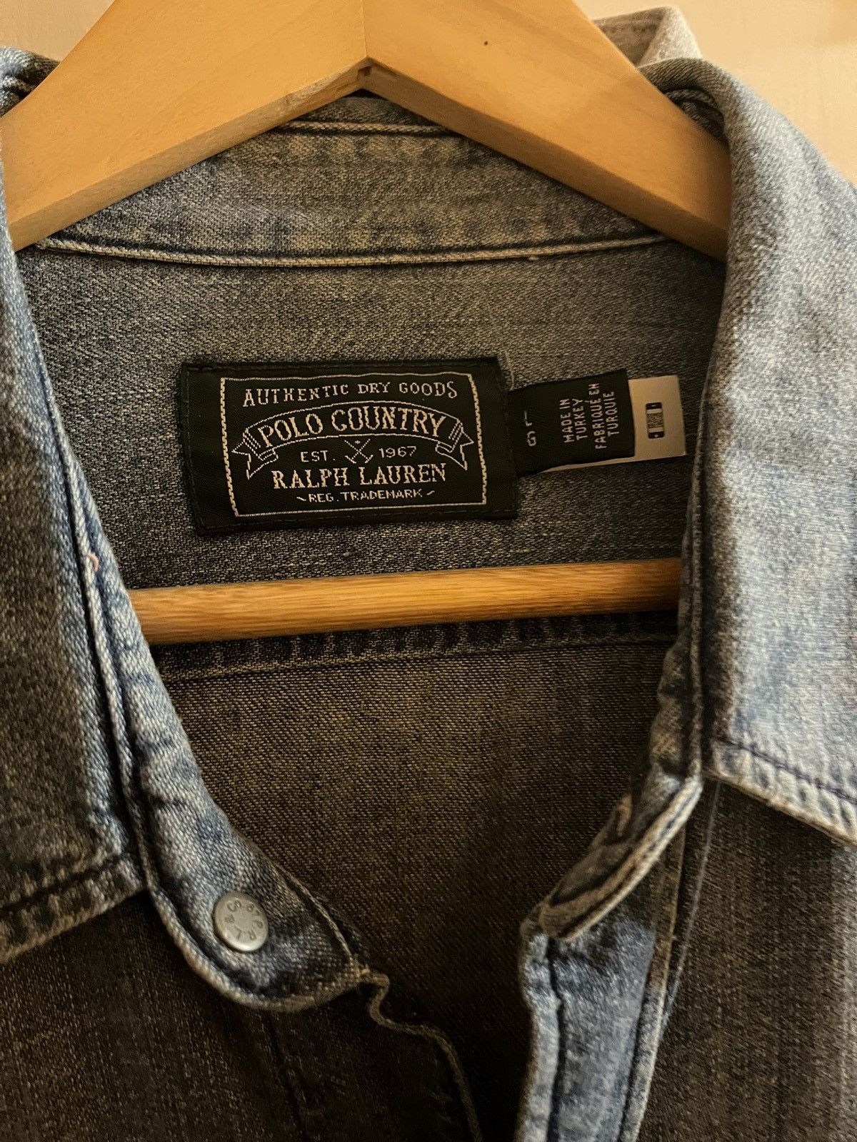 Polo Ralph Lauren Denim Shirt Size US L / EU 52-54 / 3 - 2 Thumbnail