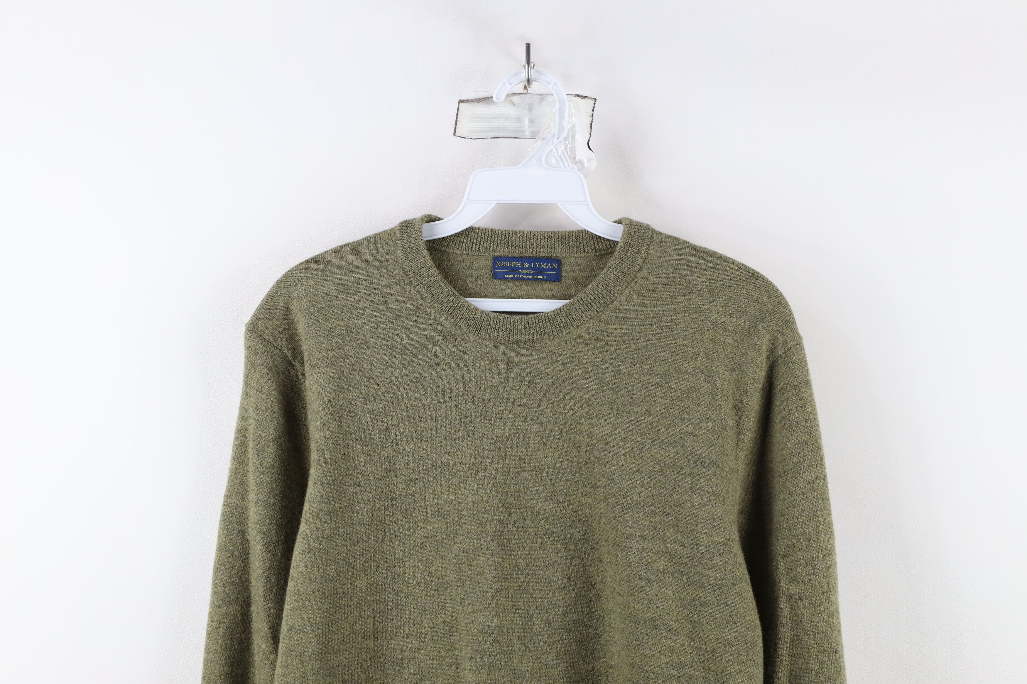 Vintage Vintage 90s Streetwear Wool Knit Crewneck Sweater Green Size US S / EU 44-46 / 1 - 2 Thumbnail