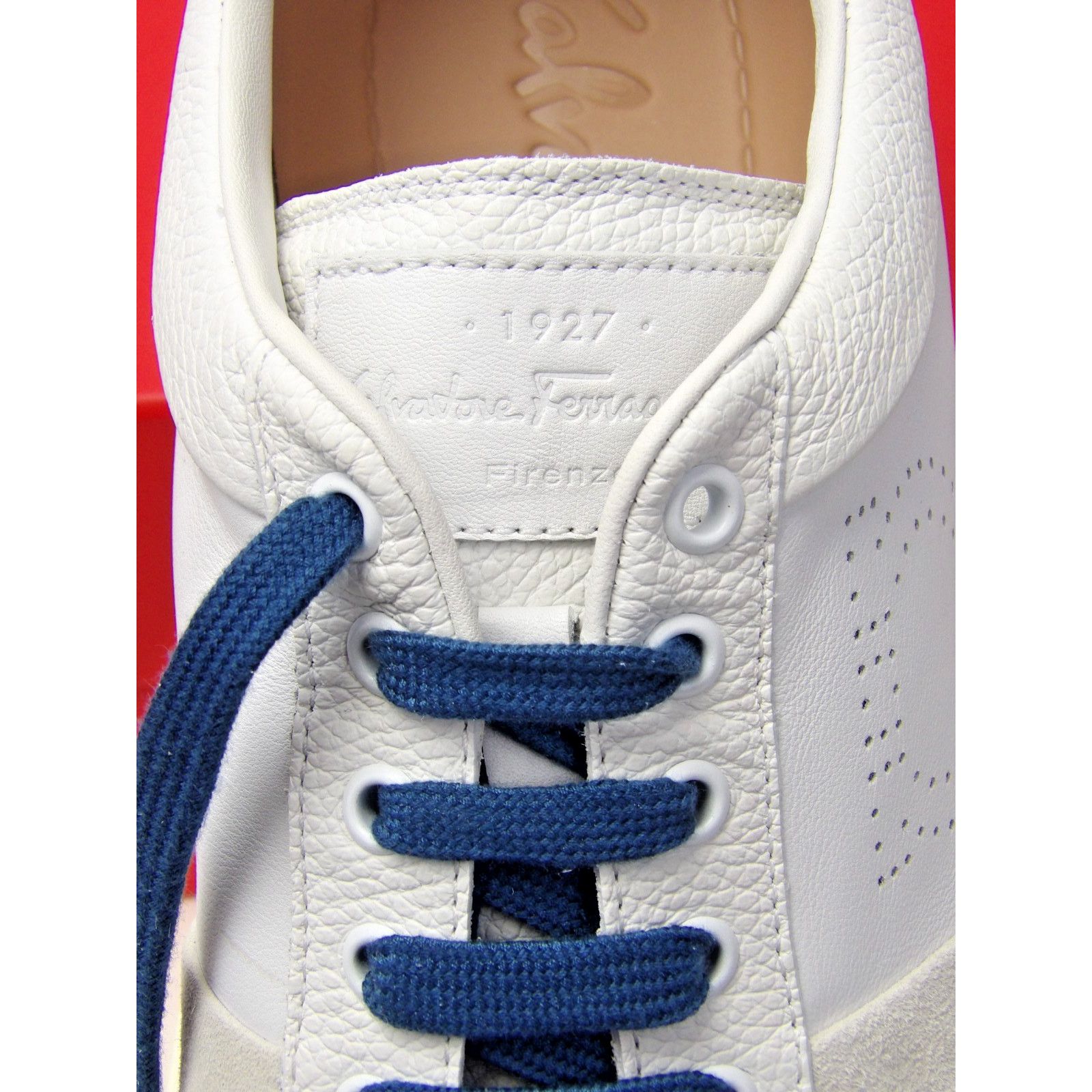 Salvatore Ferragamo FERRAGAMO CASSINA WHITE LEATHER GANCINI LOGO SNEAKERS 12 IT Size US 13 / EU 46 - 4 Thumbnail