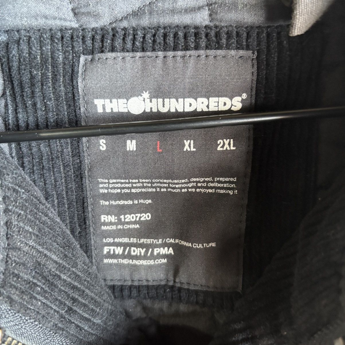 The Hundreds Jacket Vintage The Hundreds Mens Sz L Black Corduroy Fabric Size US L / EU 52-54 / 3 - 6 Thumbnail