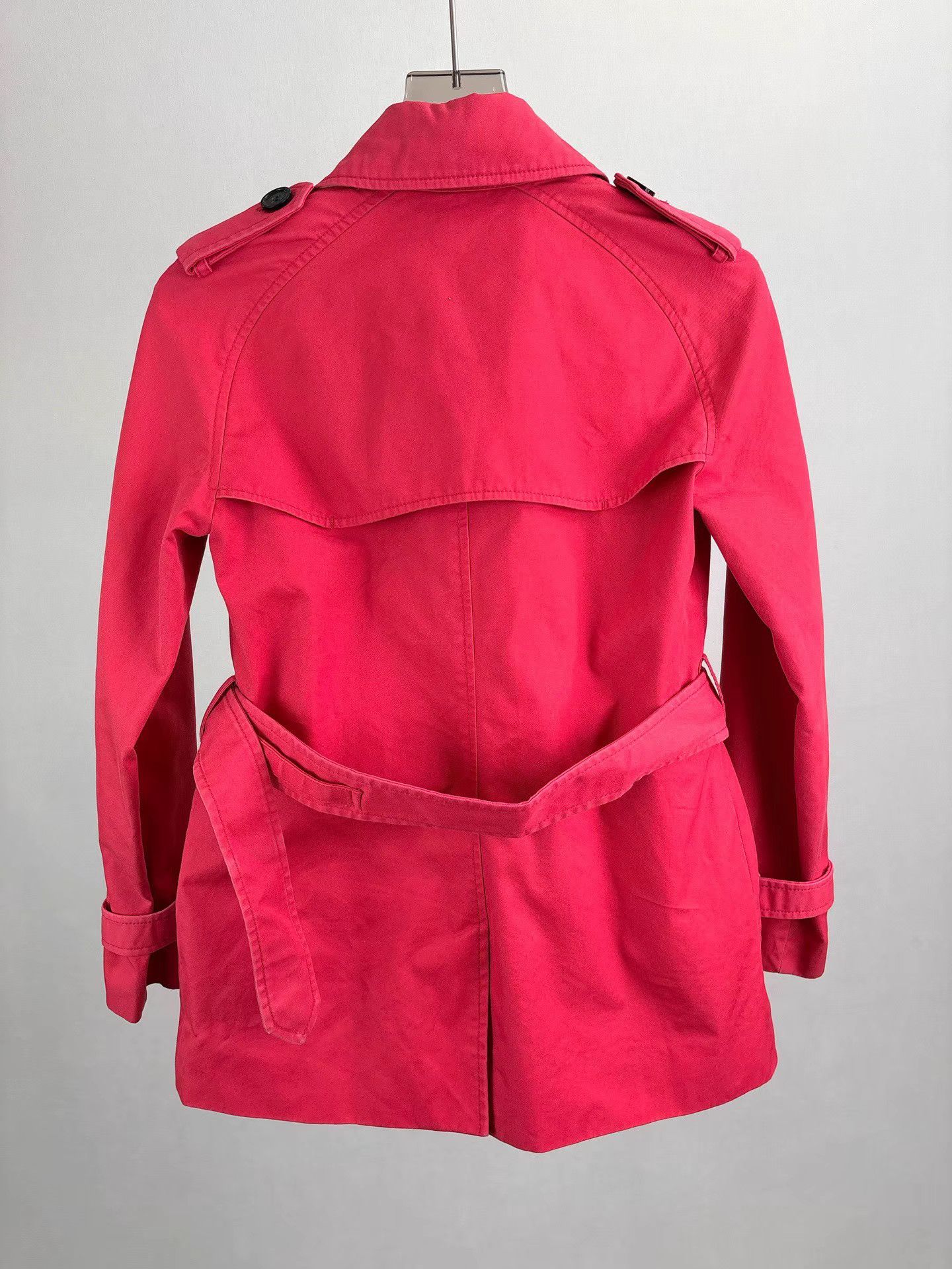 Coach COACH Red Double-breasted Trench Coat K1 Size XS / US 0-2 / IT 36-38 - 2 Thumbnail
