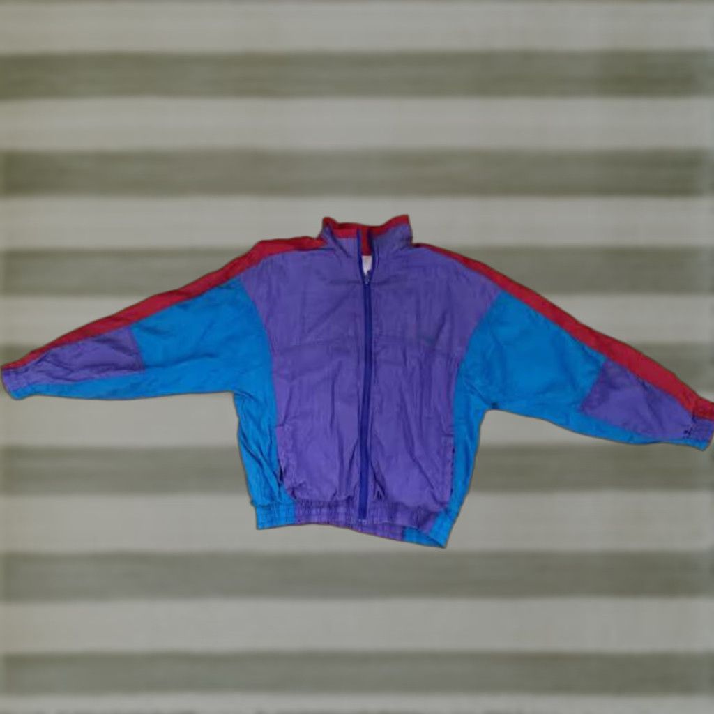 McGregor MacGregor Windbreaker Jacket Colorful Light Nylon Full Zip 1990s Large Women Size L / US 10 / IT 46 - 1 Thumbnail
