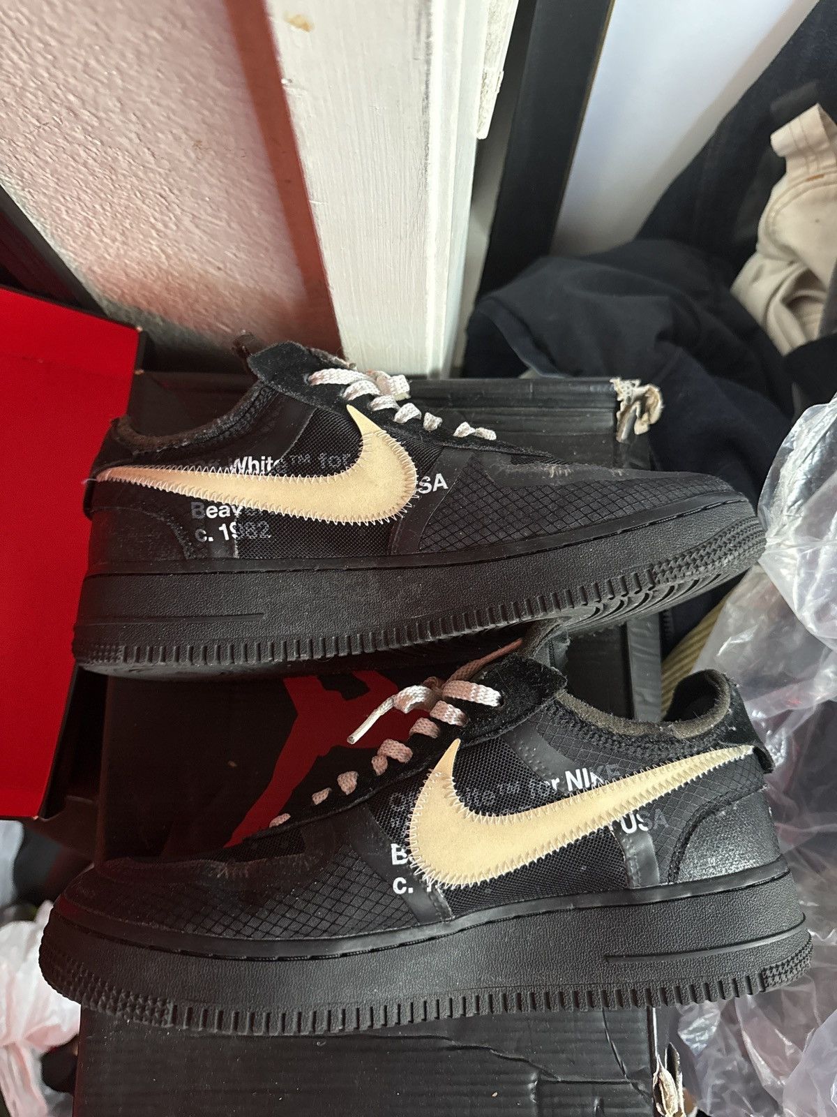 Nike × Off-White 2018 Off-White x Air Force 1 Low 'Black' “the ten” Size US 7.5 / EU 40-41 - 10 Thumbnail