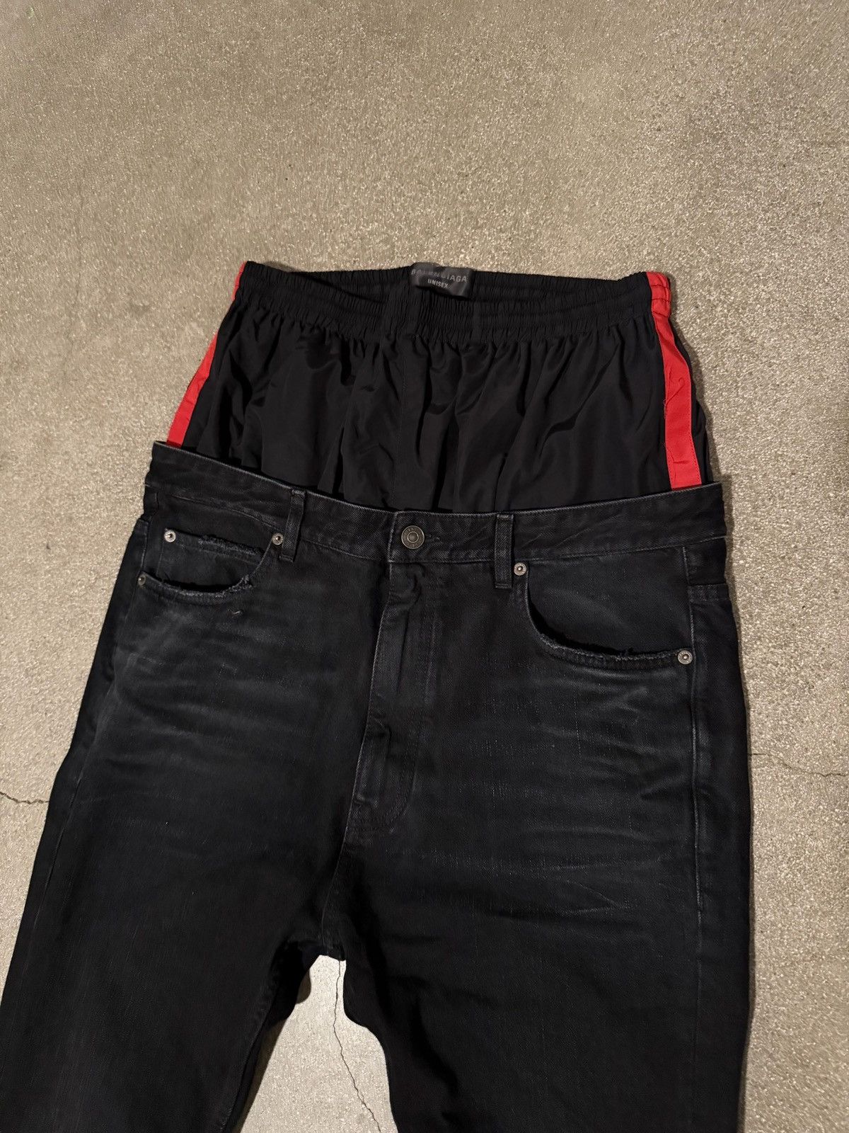 パンツ balenciaga 25SS layered jeans BALENCIAGA LAYERED JEANS