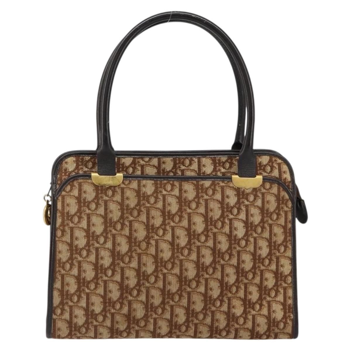 Dior Christian Dior Vintage Trotter Handbag Canvas Size ONE SIZE - 1 Thumbnail