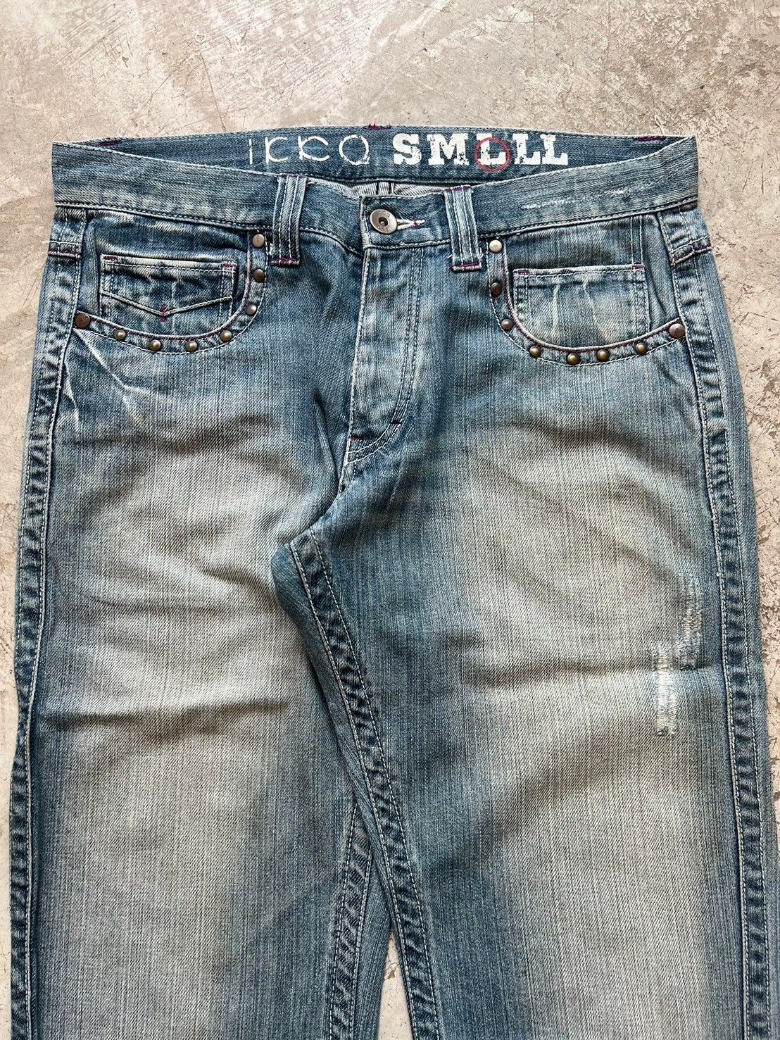 Japanese Brand IKKA Denim Flared Jeans Size US 34 / EU 50 - 4 Thumbnail