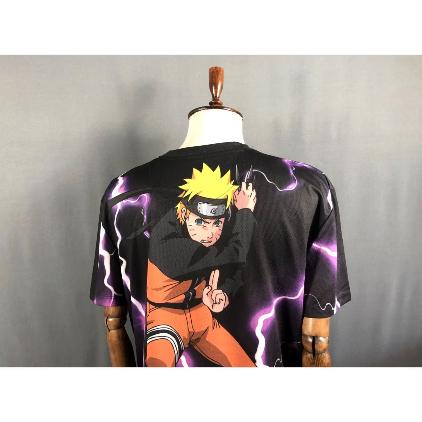 Vintage Naruto Shirt Men XL Black Printed Polyester Shippuden Vintage 2007 T-Shirt It’s Printed Size US XL / EU 56 / 4 - 5 Thumbnail