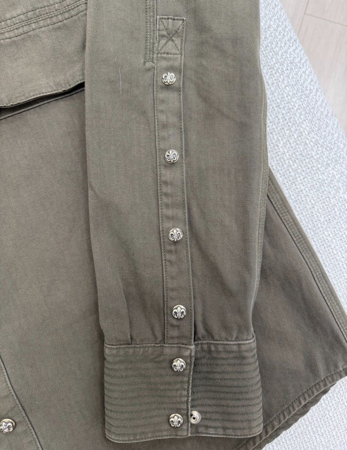 Chrome Hearts Chrome Hearts Scout Flower Leather Patch Shirt Jacket Size US XL / EU 56 / 4 - 3 Thumbnail
