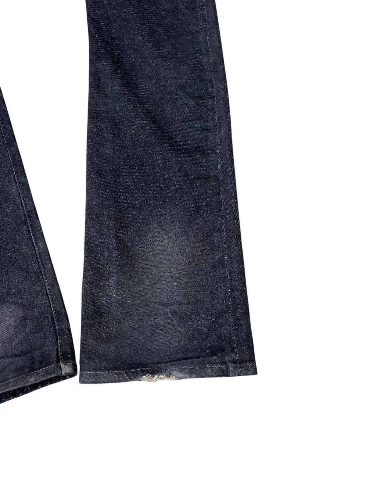 Kazuyuki Kumagai Attachment Black Attachment Japan Curve Long Leg Denim Jeans Size US 31 - 22 Thumbnail