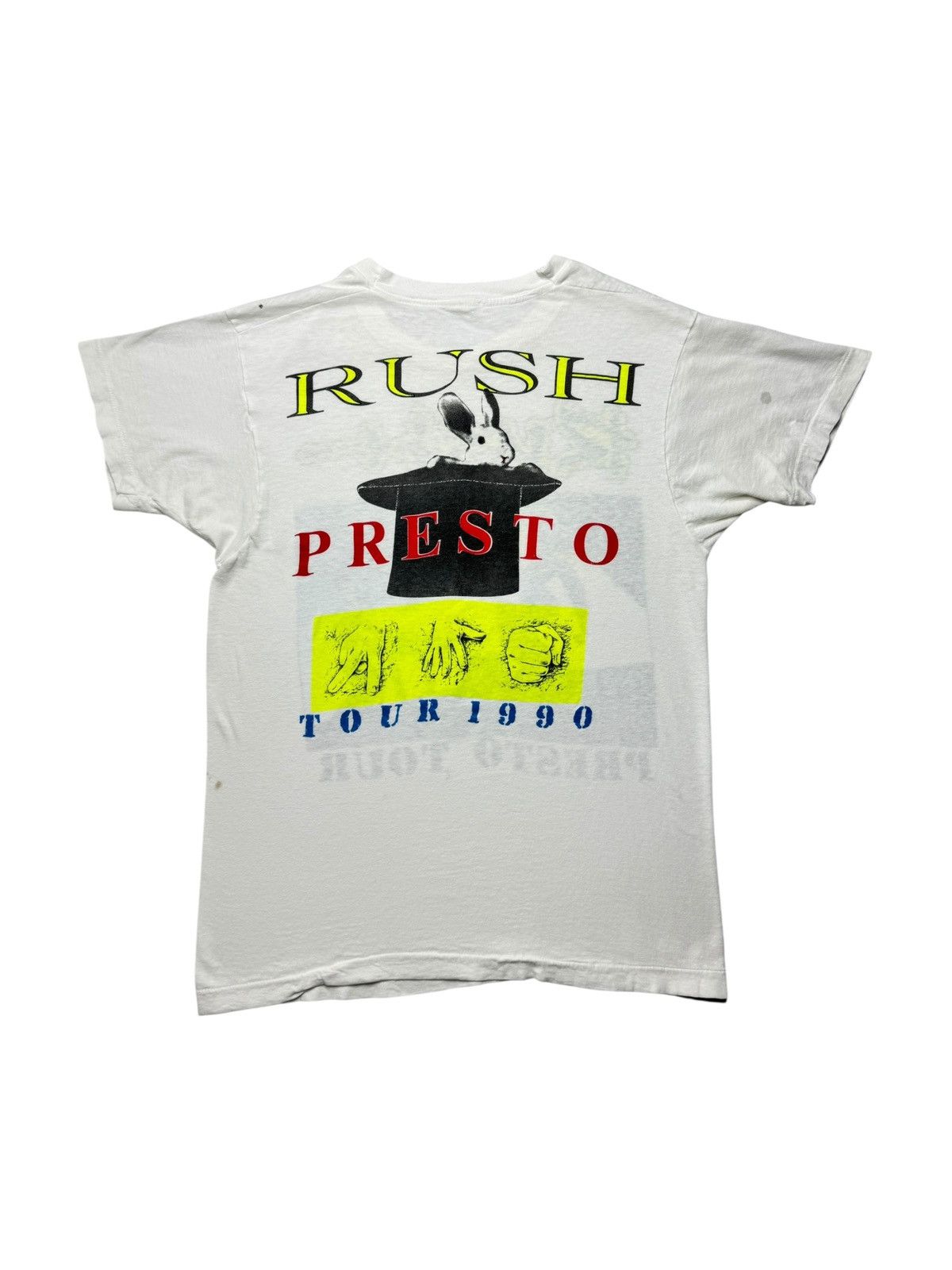 Vintage Vintage 1990 Rush Presto Tour Band Tee Shirt Size US M / EU 48-50 / 2 - 4 Thumbnail
