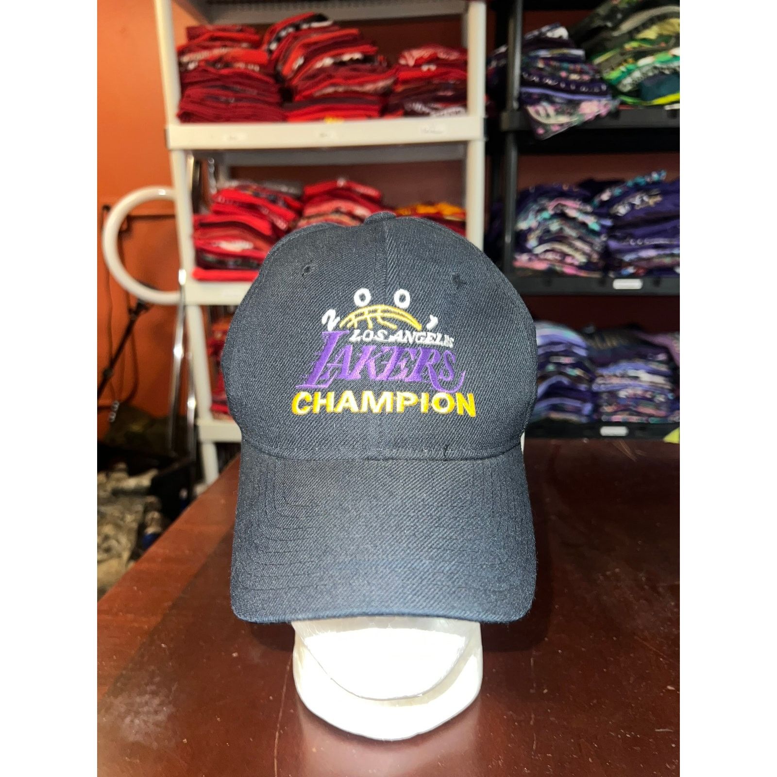 Vintage Vintage Los Angeles Lakers Hat Champions 2001 Headwear VTG Size ONE SIZE - 2 Thumbnail