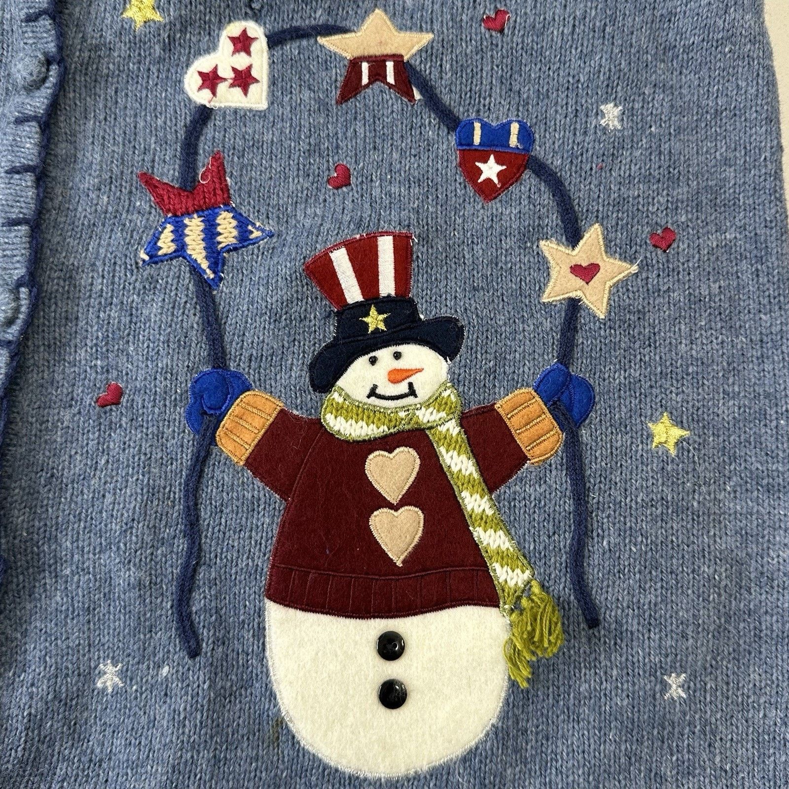 Other Segue Noel Vintage L Christmas Sweater Vest EUC Embroidered Size L / US 10 / IT 46 - 9 Thumbnail
