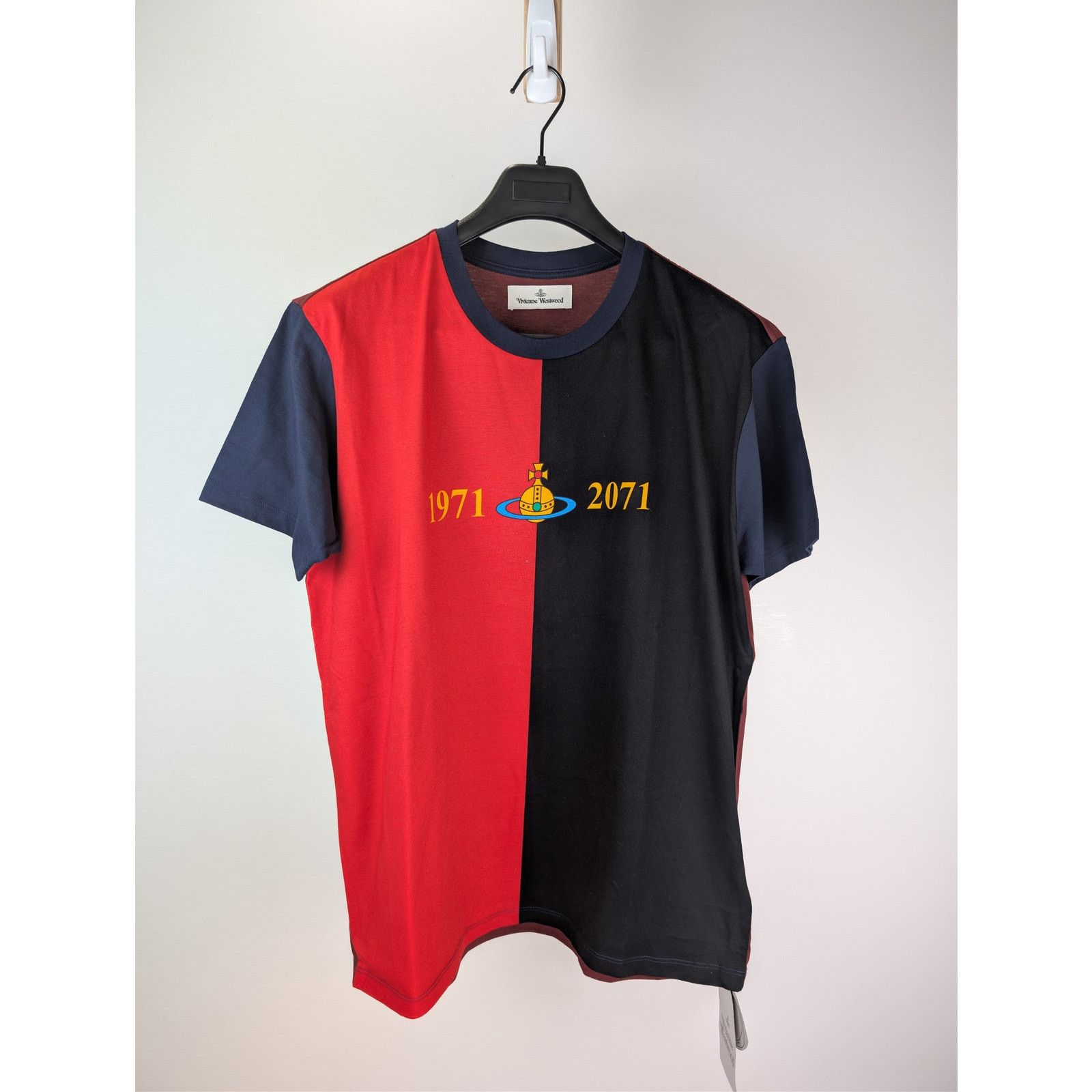 Vivienne Westwood o1rshd1 Classic Printed Organic Jersey T-Shirt Soccer Print Size US L / EU 52-54 / 3 - 2 Thumbnail