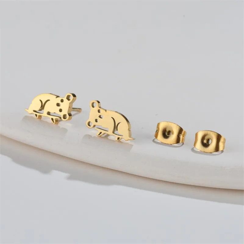 Jewelry Koala Mini Stud Earrings Charm Earring Gift Size ONE SIZE - 1 Preview