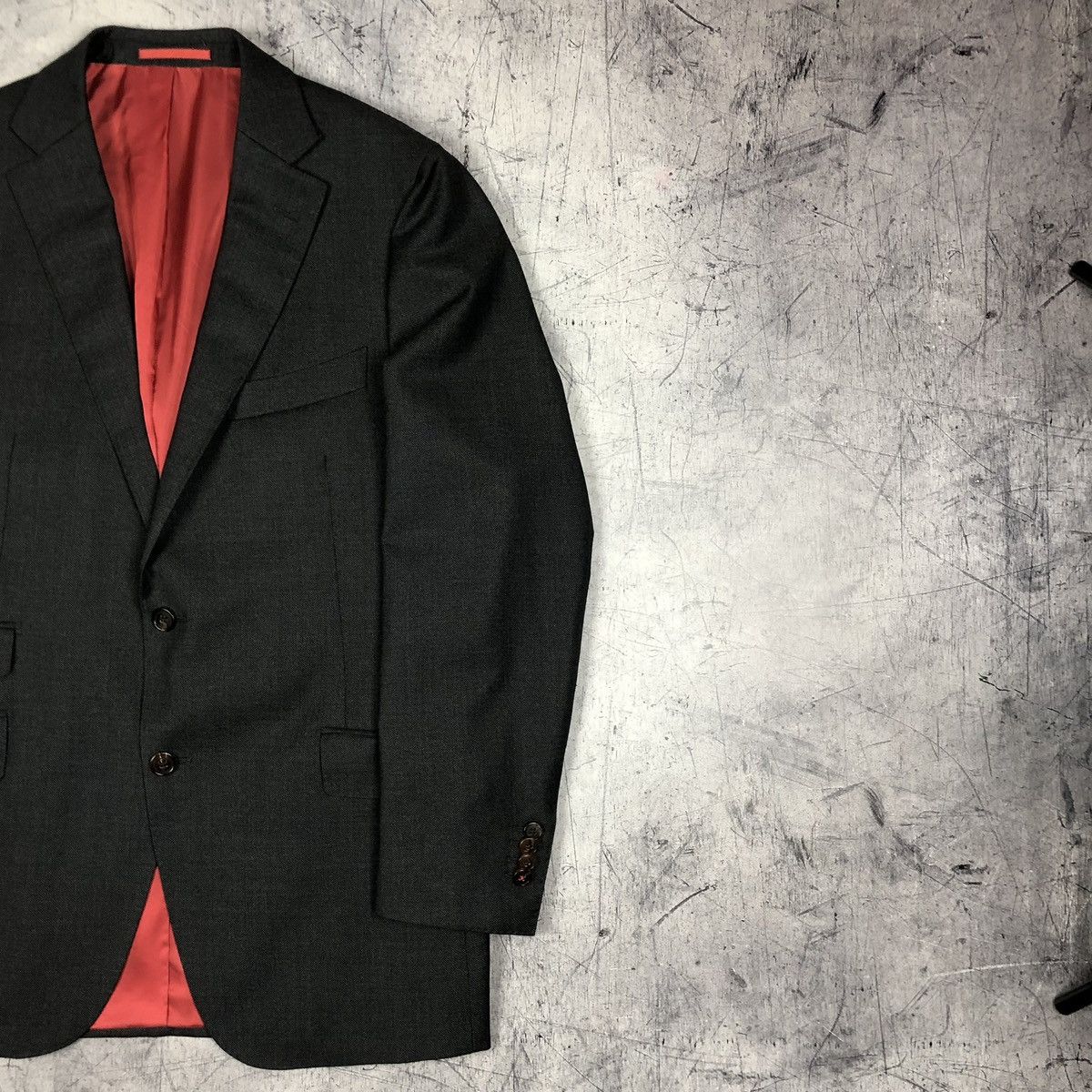 Designer Vintage Suitsupply Vitale Barberis Italy Pure Wool Blazer og Size 42R - 8 Thumbnail