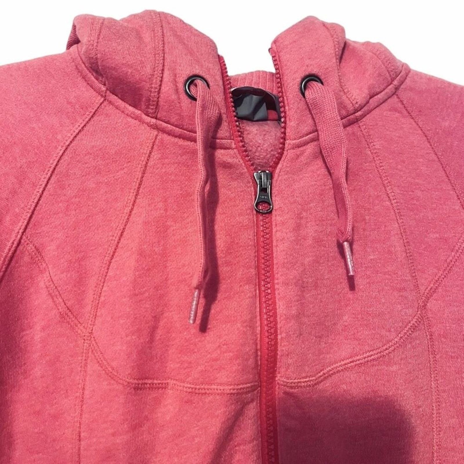 Athleta Athleta Coral Pink Track Zip Up Hoodie Size M / US 6-8 / IT 42-44 - 3 Thumbnail