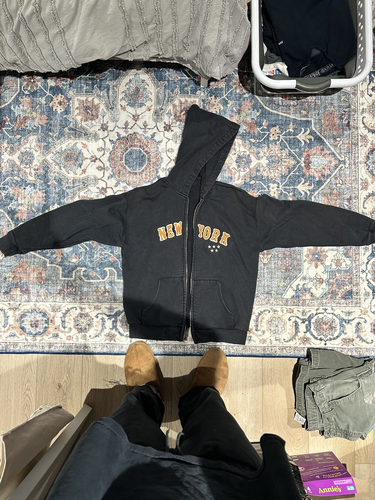 image of Blue Marlin New York Zip Up in Navy, Men's (Size Large)