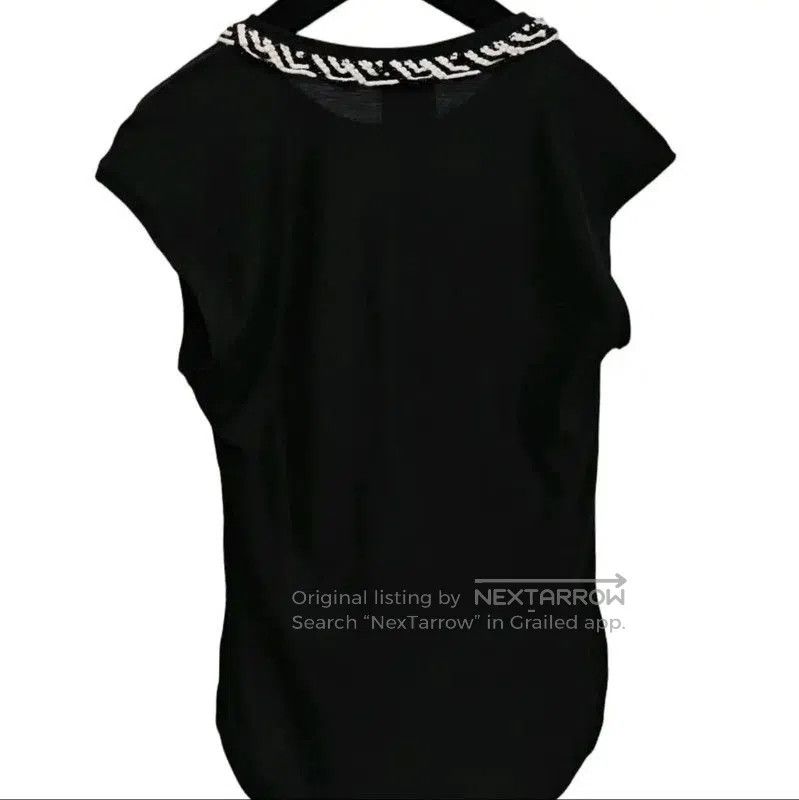 Chanel Chanel Black Cotton Sleeveless T-Shirt . Size XS / US 0-2 / IT 36-38 - 9 Thumbnail