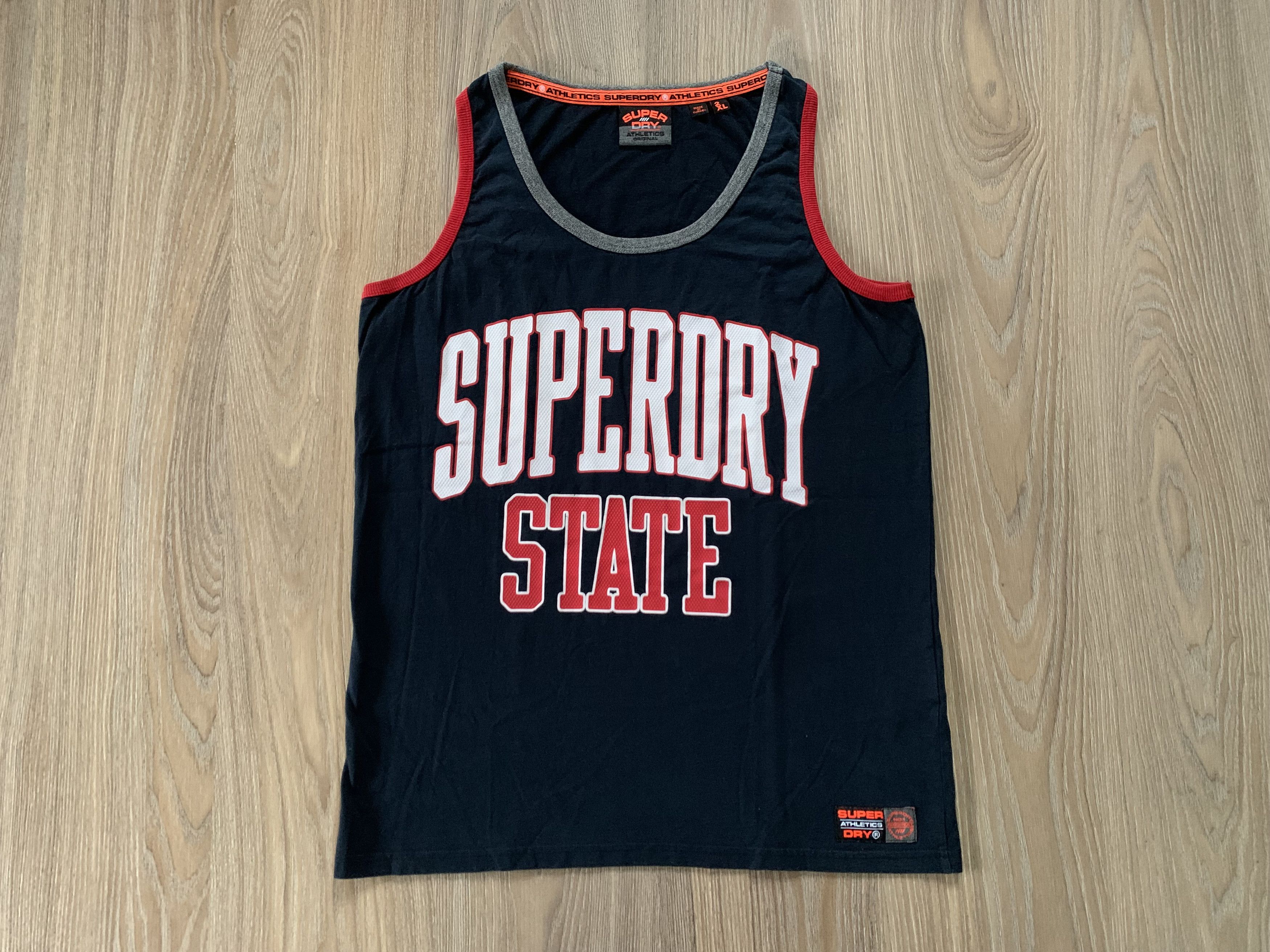 Japanese Brand × Superdry Superdry State Printed Sleeveless T Shirt Size US XL / EU 56 / 4 - 2 Thumbnail