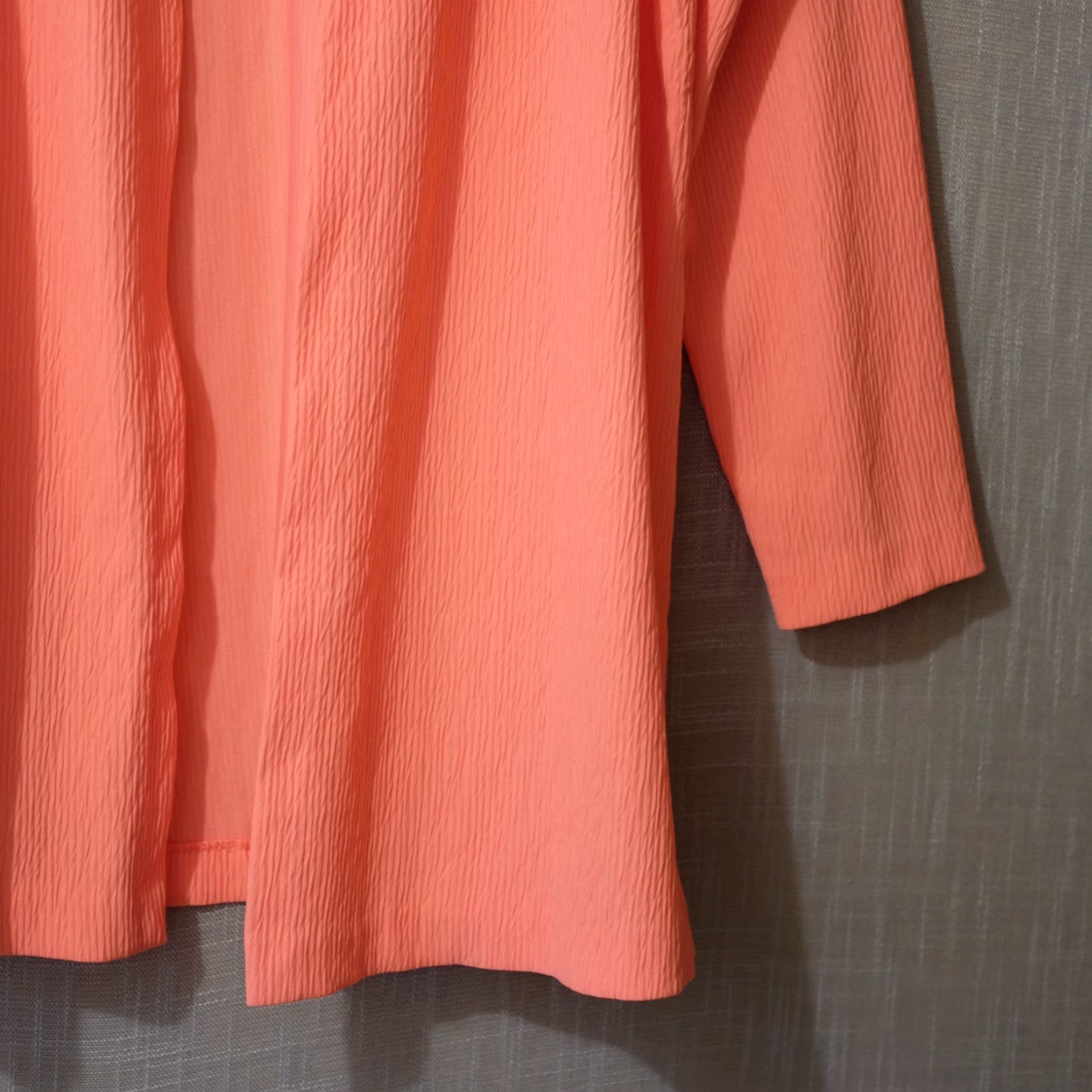 Vintage EUC Bobbie Brooks Crinkle Open Front Cardigan Orange Women's XL Cardigan Casual Office Wear brighter? Size XL / US 12-14 / IT 48-50 - 4 Thumbnail