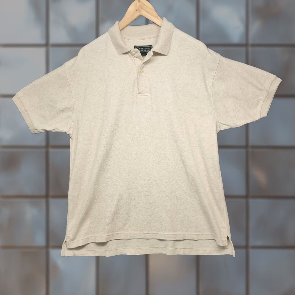 Croft & Barrow VINTAGE Croft & Barrow Polo Shirt Mens L 100% Cotton Short Sleeve Cream Collared Pullover 28in 3/4 Sleeve Soft Size US L / EU 52-54 / 3 - 1 Thumbnail