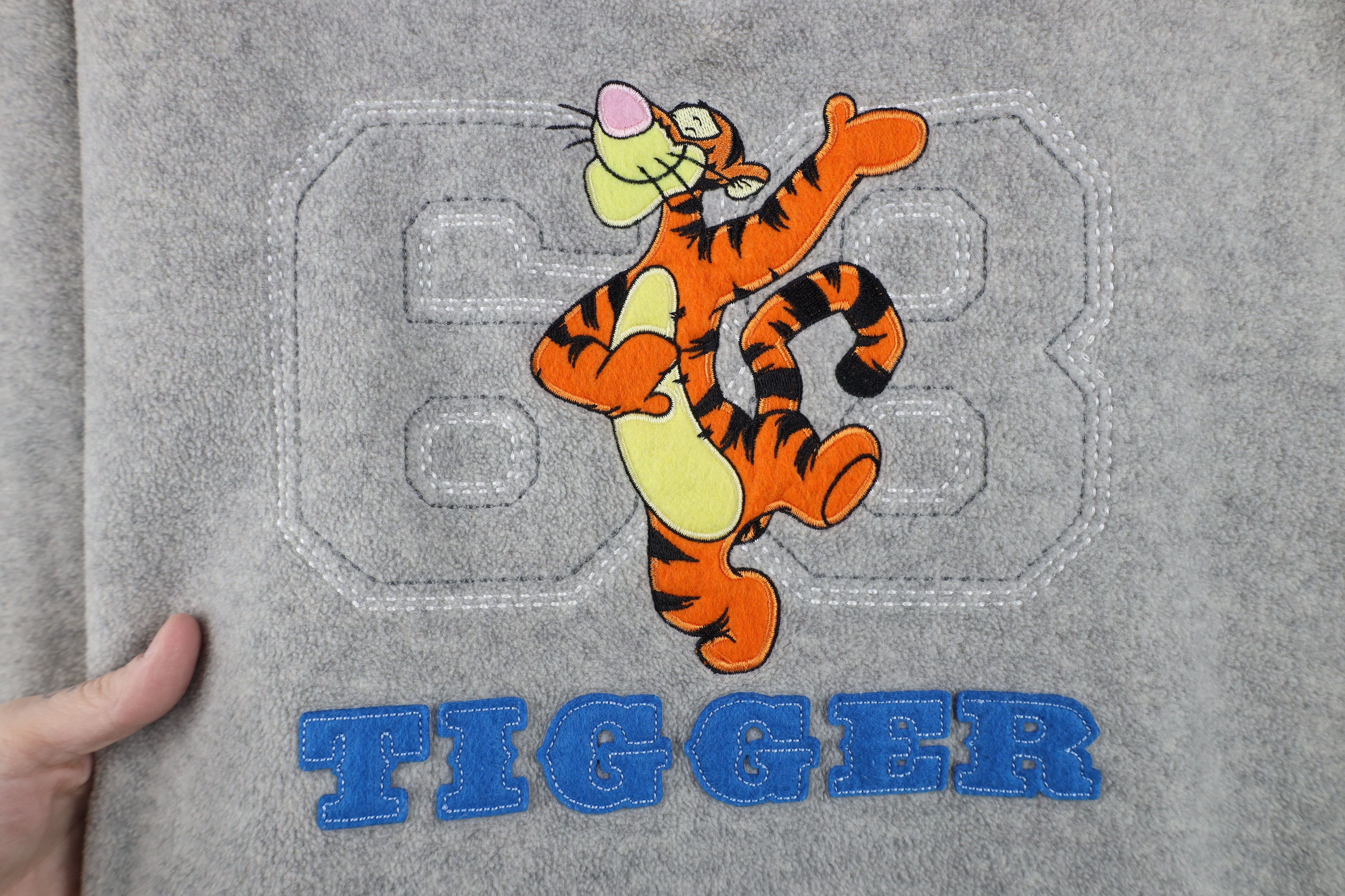 Disney Vintage Y2K Disney Winnie the Pooh Tigger Fleece Sweater Size L / US 10 / IT 46 - 4 Thumbnail