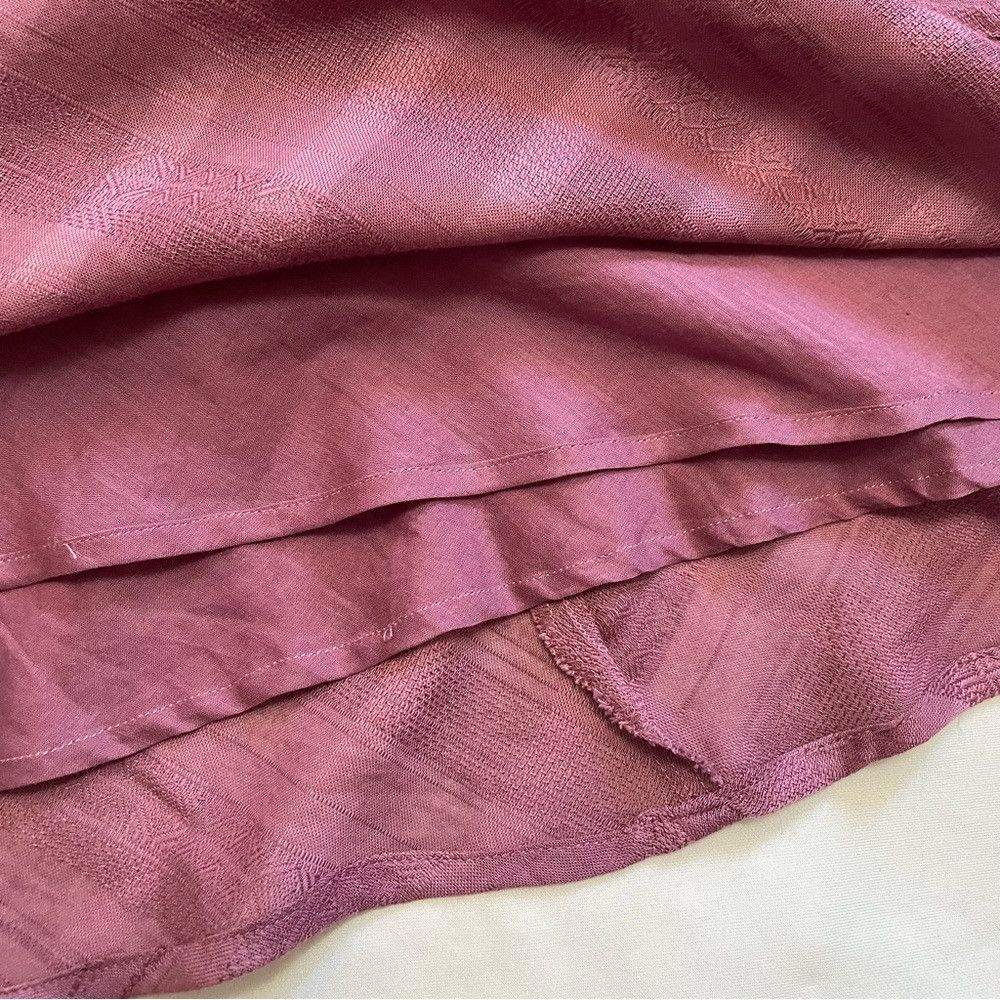 Other New Soft Surroundings 3/4 Sleeve Mauve Cotton Dress Size S Size S / US 4 / IT 40 - 6 Thumbnail