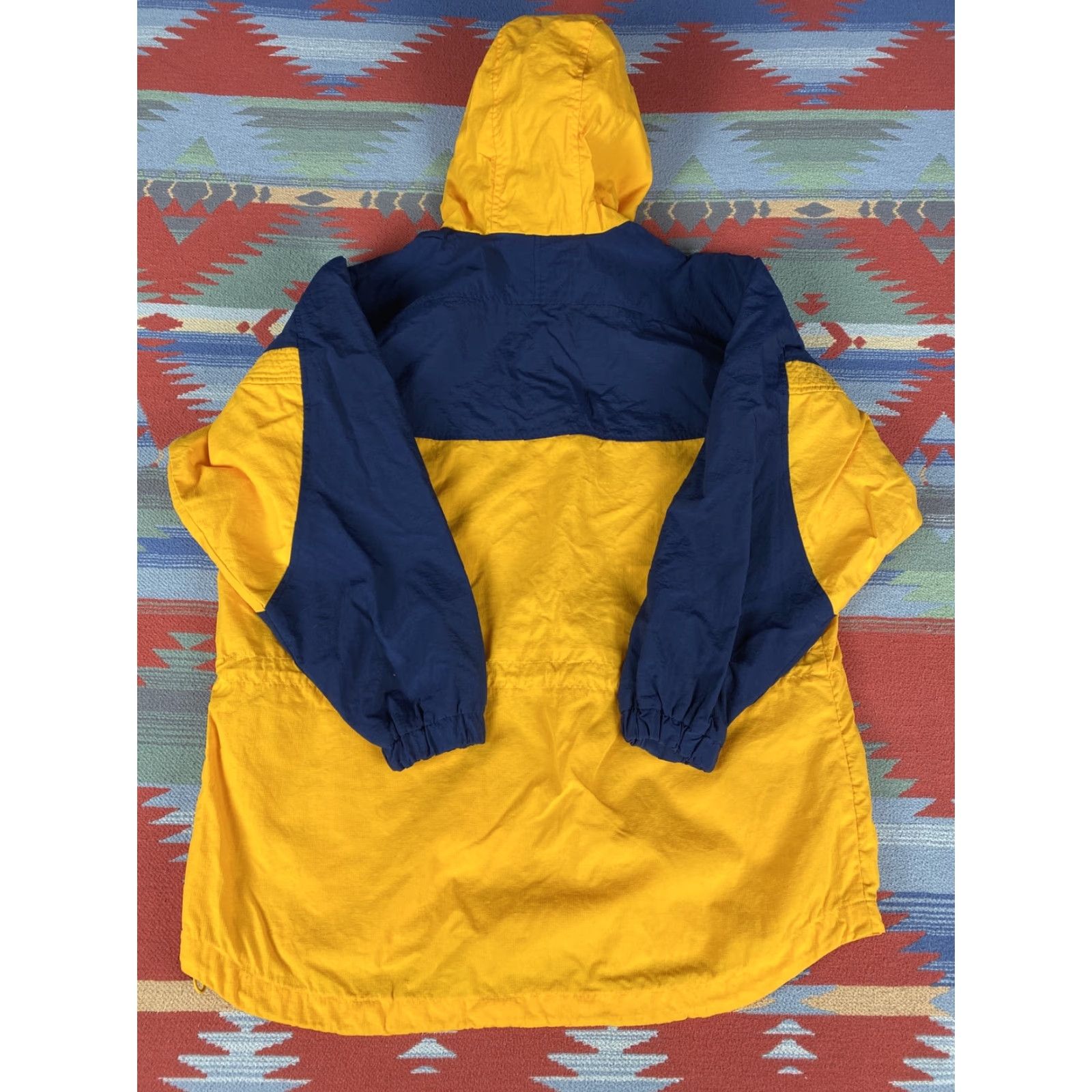 Vintage VINTAGE Columbia Windbreaker Jacket Womens M Yellow Blue 90s Womens Size M / US 6-8 / IT 42-44 - 6 Thumbnail