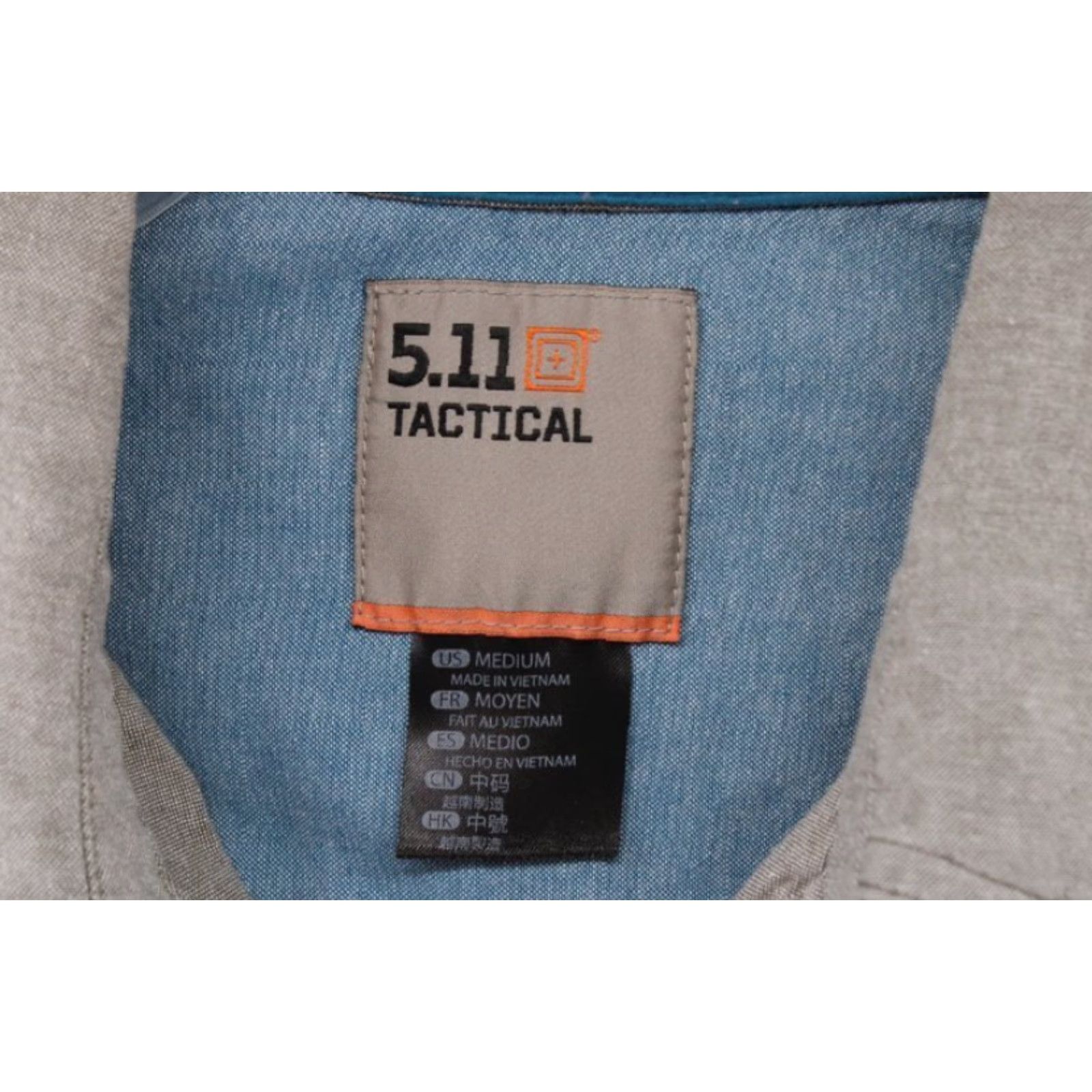 Vintage 5.11 Ares Tactical Shirt Men’s Medium Gray Short Sleeve Snap Up Cotton Casual Size US M / EU 48-50 / 2 - 3 Thumbnail