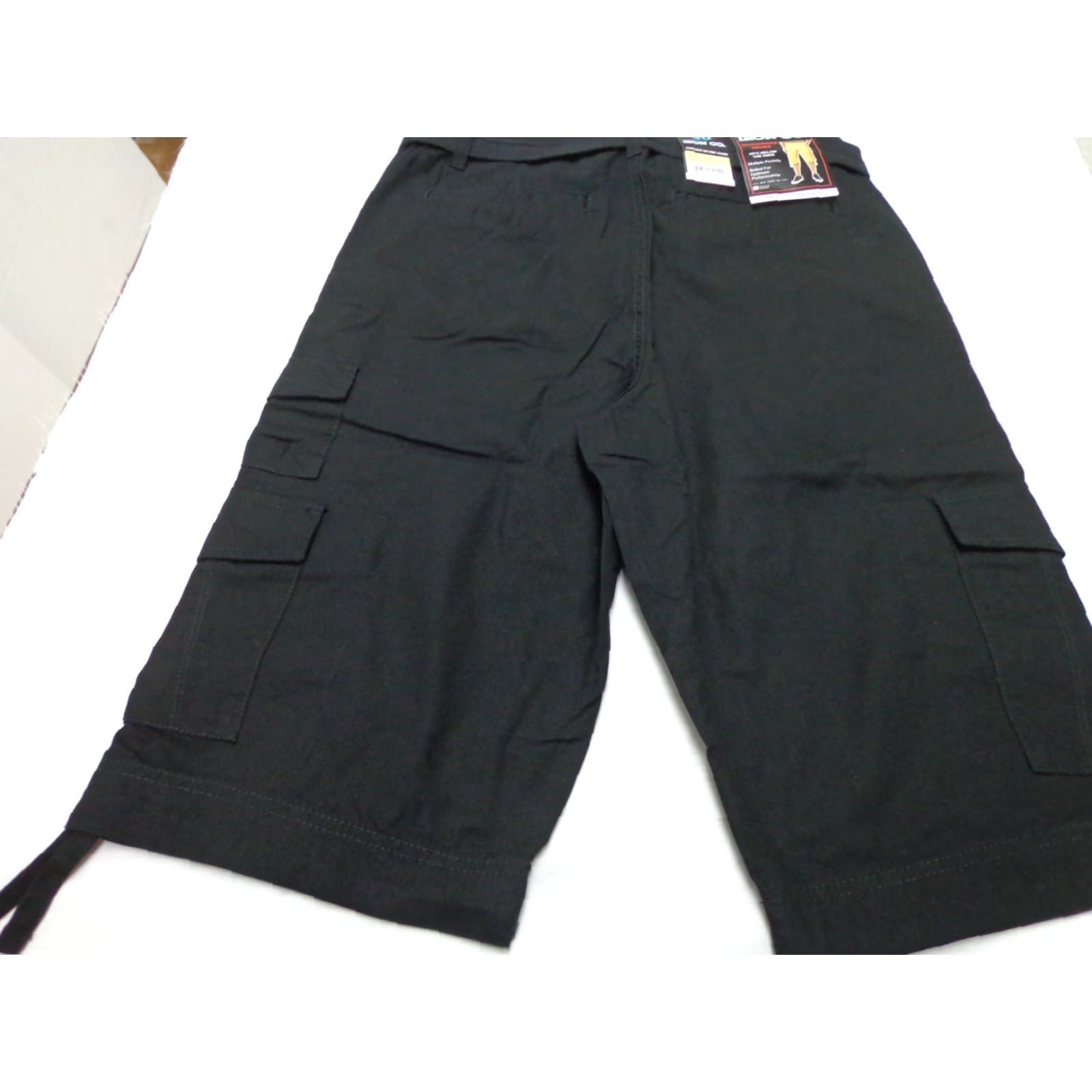 Vintage IRON CO. Messenger Cargo Belted Below Knee Shorts Black Size 30 NEW MEN Regular Cargo Belted 30 Black IRON CO. Size US 30 / EU 46 - 3 Thumbnail