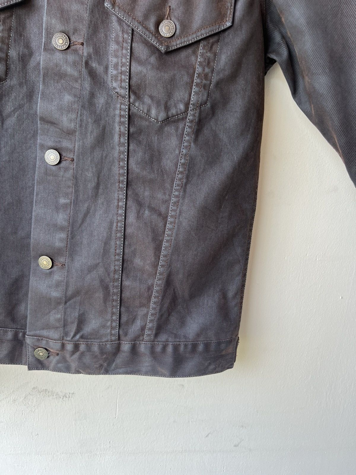 Levi's Vintage 2000s Levi’s Redloop Waxed Denim Trucker Jacket Size US L / EU 52-54 / 3 - 11 Thumbnail