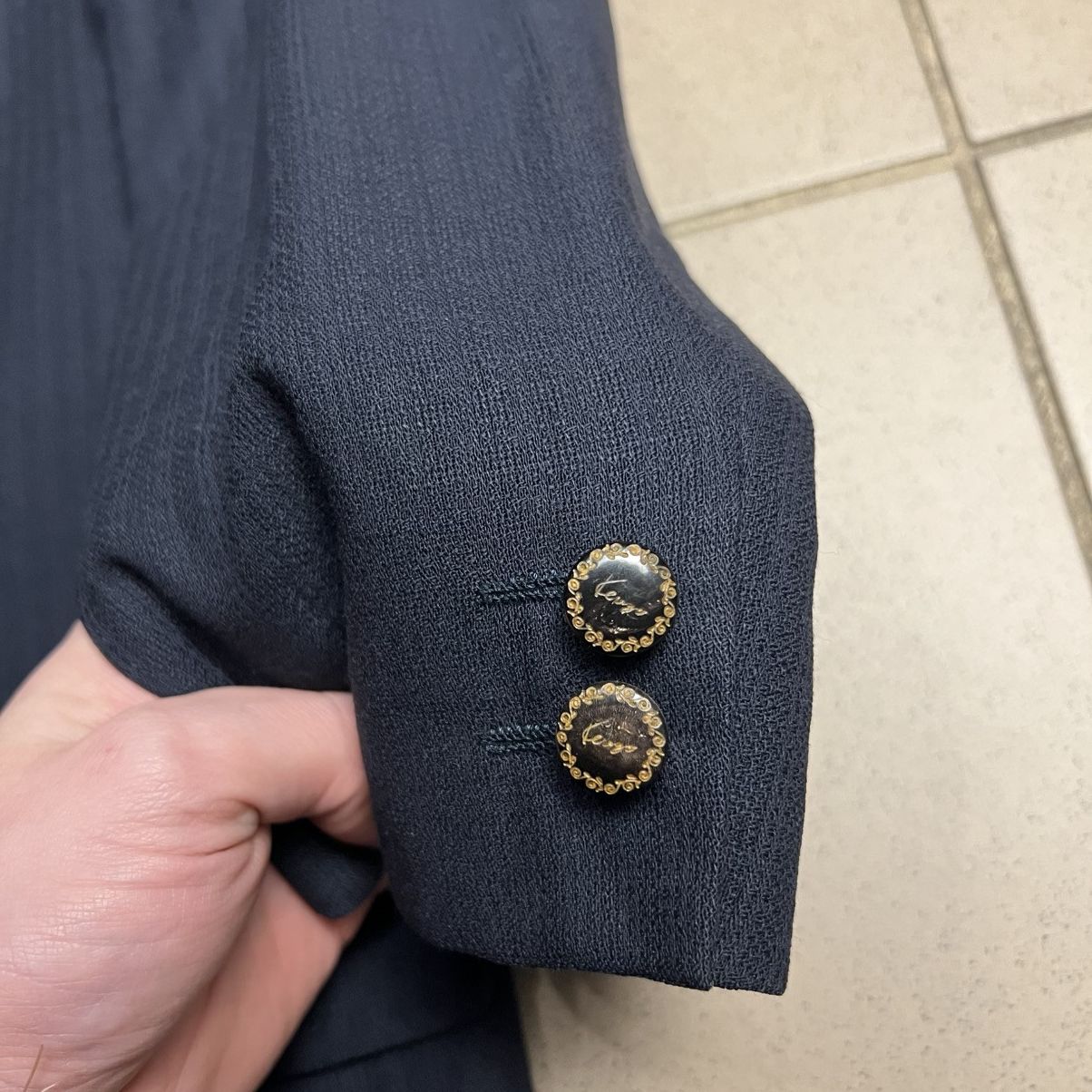 Kenzo Vintage Kenzo Homme navy blazer Size 54R - 2 Thumbnail
