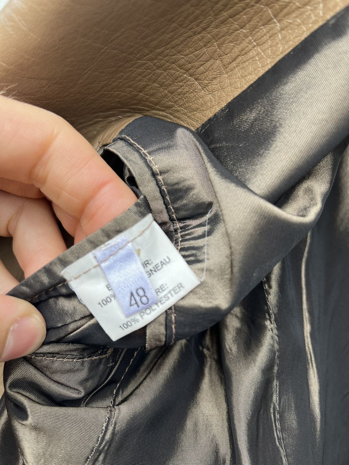 Hedi Slimane YSL Rive Gauche Hedi Slimane Leather Blazer Size US M / EU 48-50 / 2 - 8 Thumbnail
