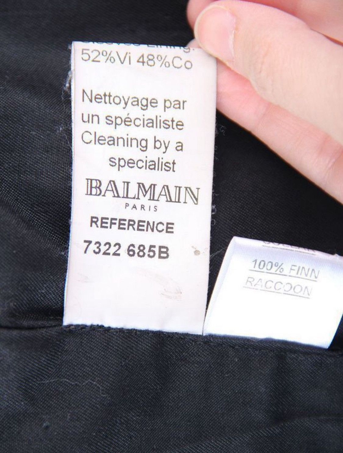 Balmain Balmain 2011 Runway Leather Raccoon Fur Cozy Jacket Size US XS / EU 42 / 0 - 7 Thumbnail