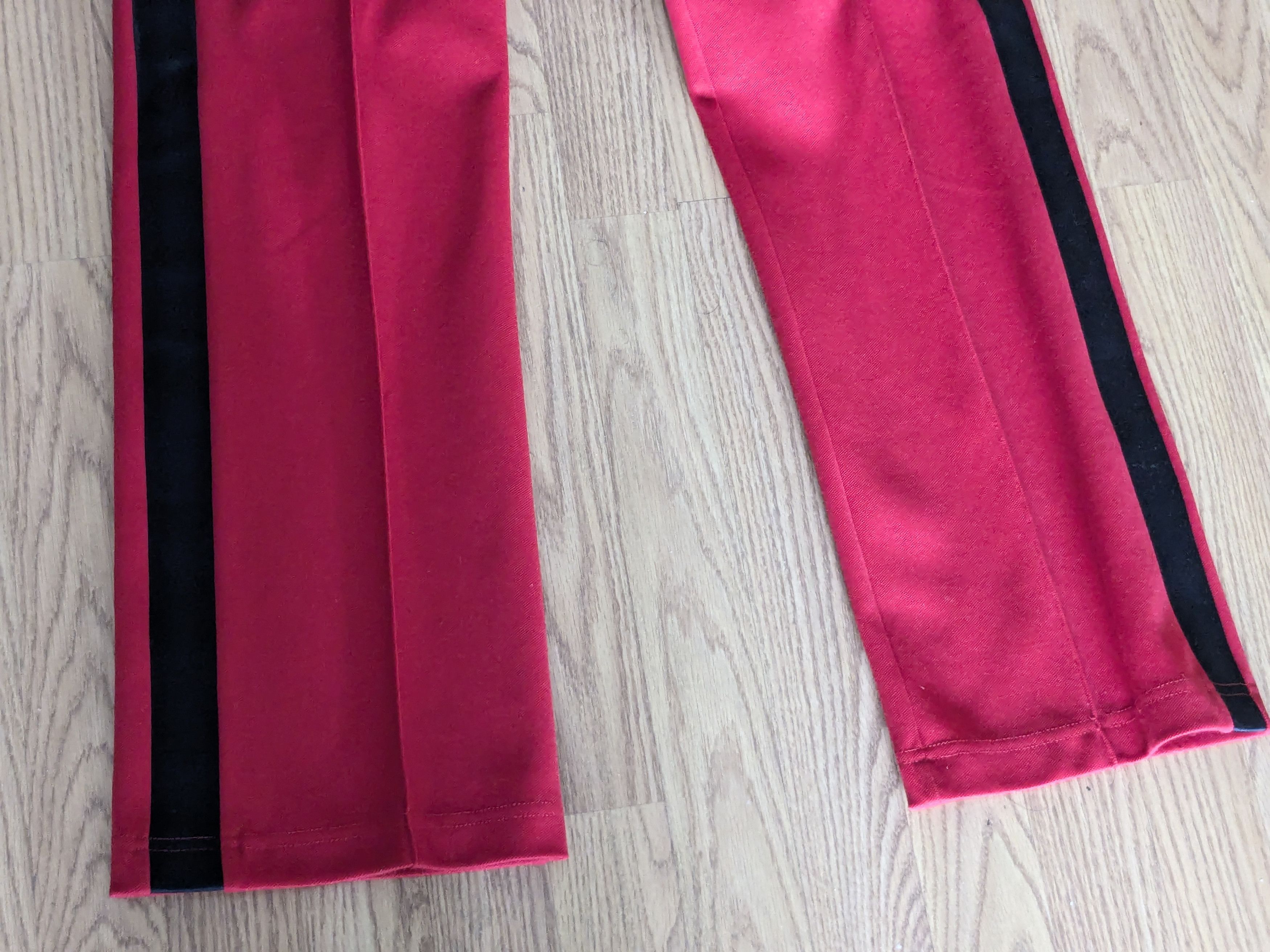 Maison Margiela Maison Margiela Track Pants Red Black Pleated 46 Straight Size US 30 / EU 46 - 6 Thumbnail