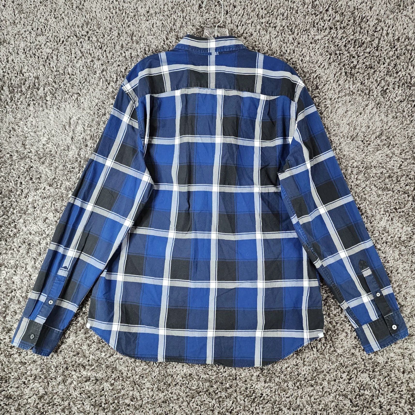 American Eagle Outfitters VINTAGE American Eagle Mens Blue Plaid Long Sleeve Prep Fit Button Up Size XL Size US XL / EU 56 / 4 - 5 Thumbnail