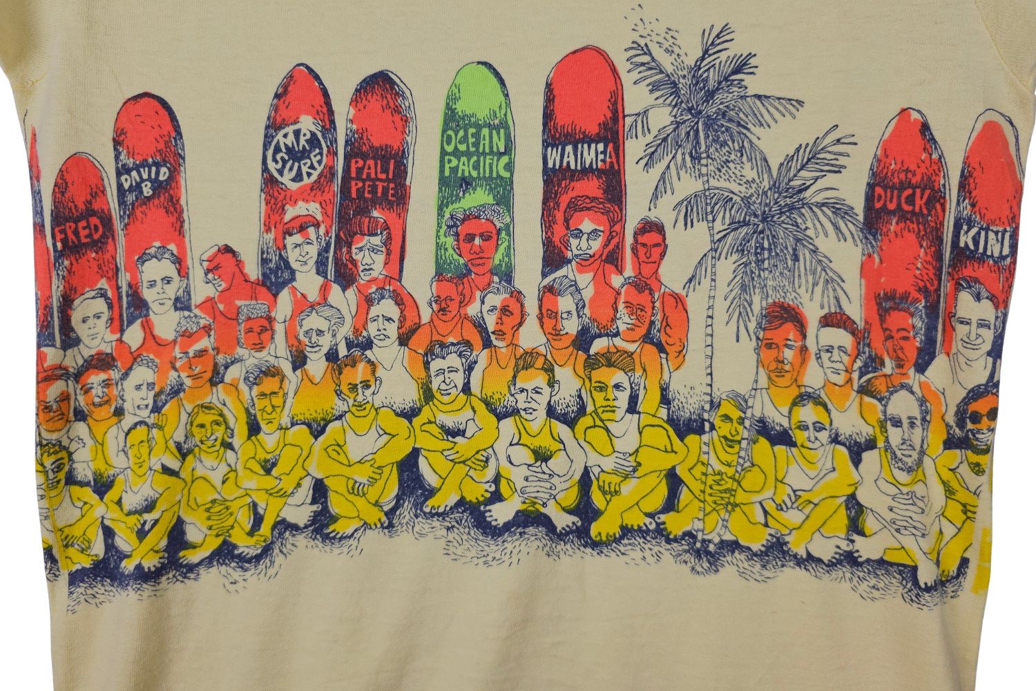 Ocean Pacific 1980s Ocean Pacific Wrap-Around “Surf Lineup” Tee Size US M / EU 48-50 / 2 - 7 Thumbnail