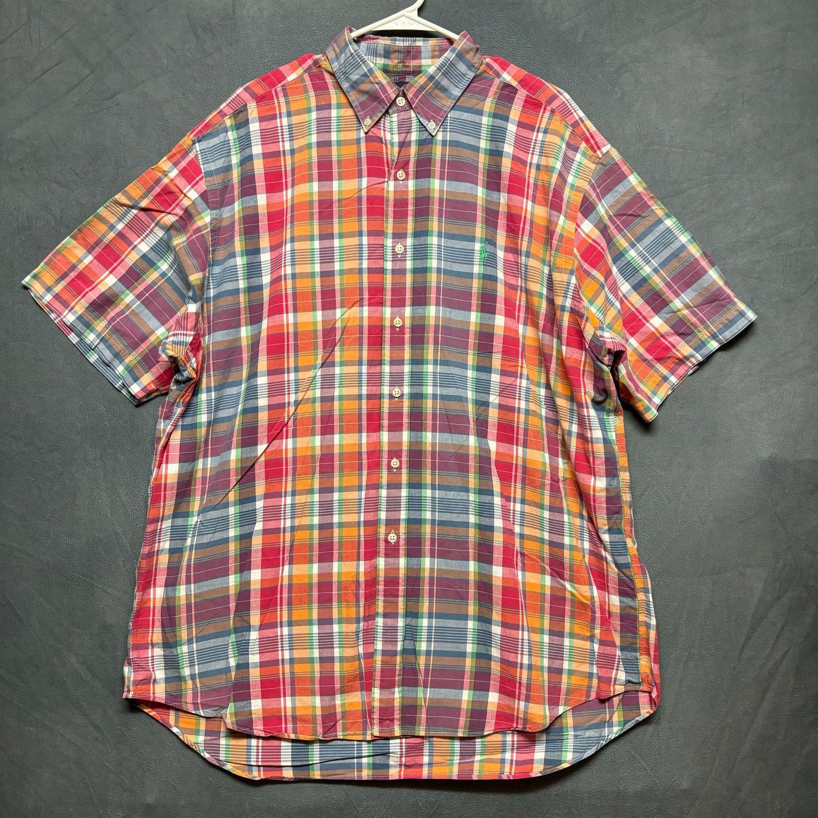 Ralph Lauren Vintage Ralph Lauren Plaid Shirt Blake 100% Cotton Mens XL Size US XL / EU 56 / 4 - 1 Thumbnail
