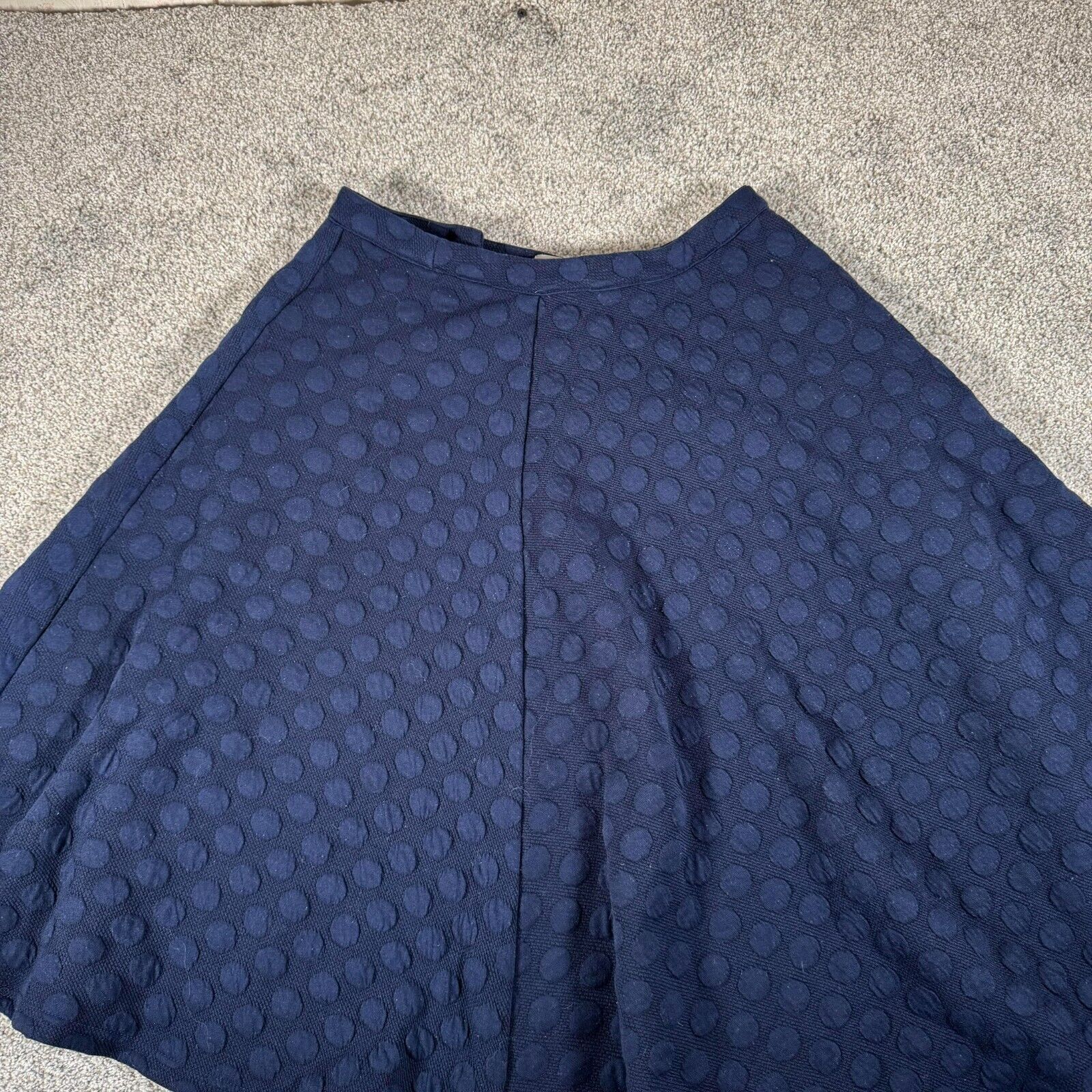 Other JOA Skirt Medium Skater Polka Dot Classic Modest Textured Size 30" / US 8 / IT 44 - 3 Thumbnail