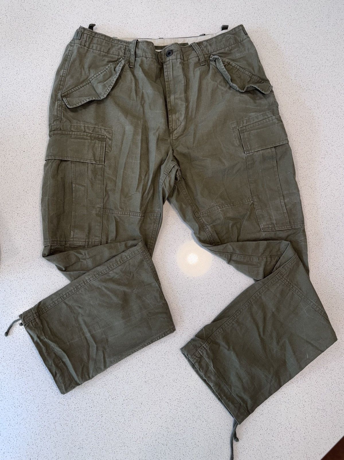 Polo Ralph Lauren Polo Ralph Lauren Olive Green/Drab Cargo Pants Size US 35 - 1 Thumbnail
