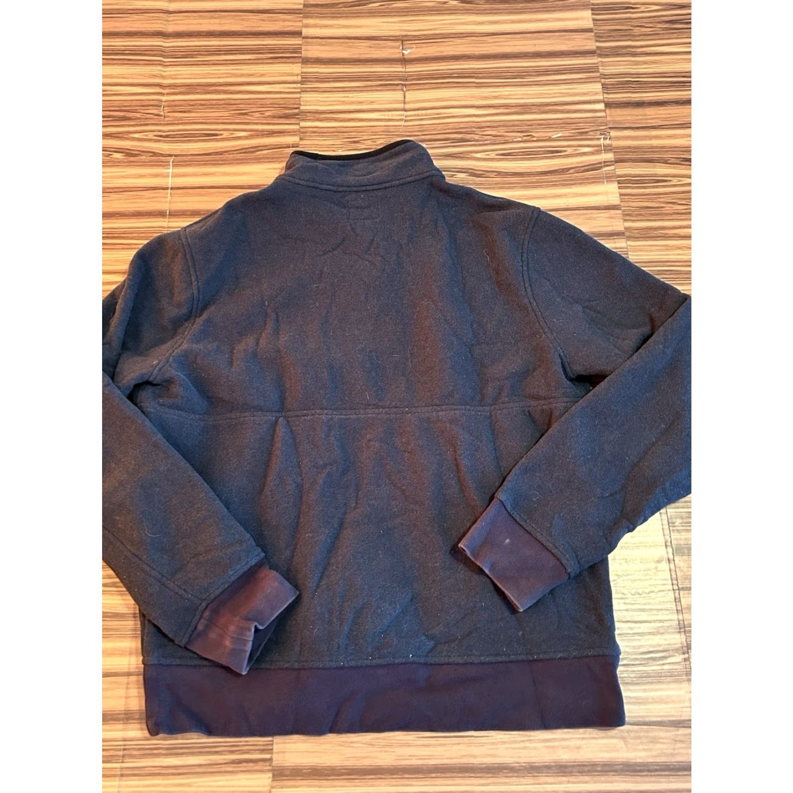 J.Crew J.CREW Sweater Mens L Blue Solid 1/4 Zip Mock Neck Knit Cotton Pullover Long Sleeve Casual Preppy Mens Size US L / EU 52-54 / 3 - 2 Thumbnail