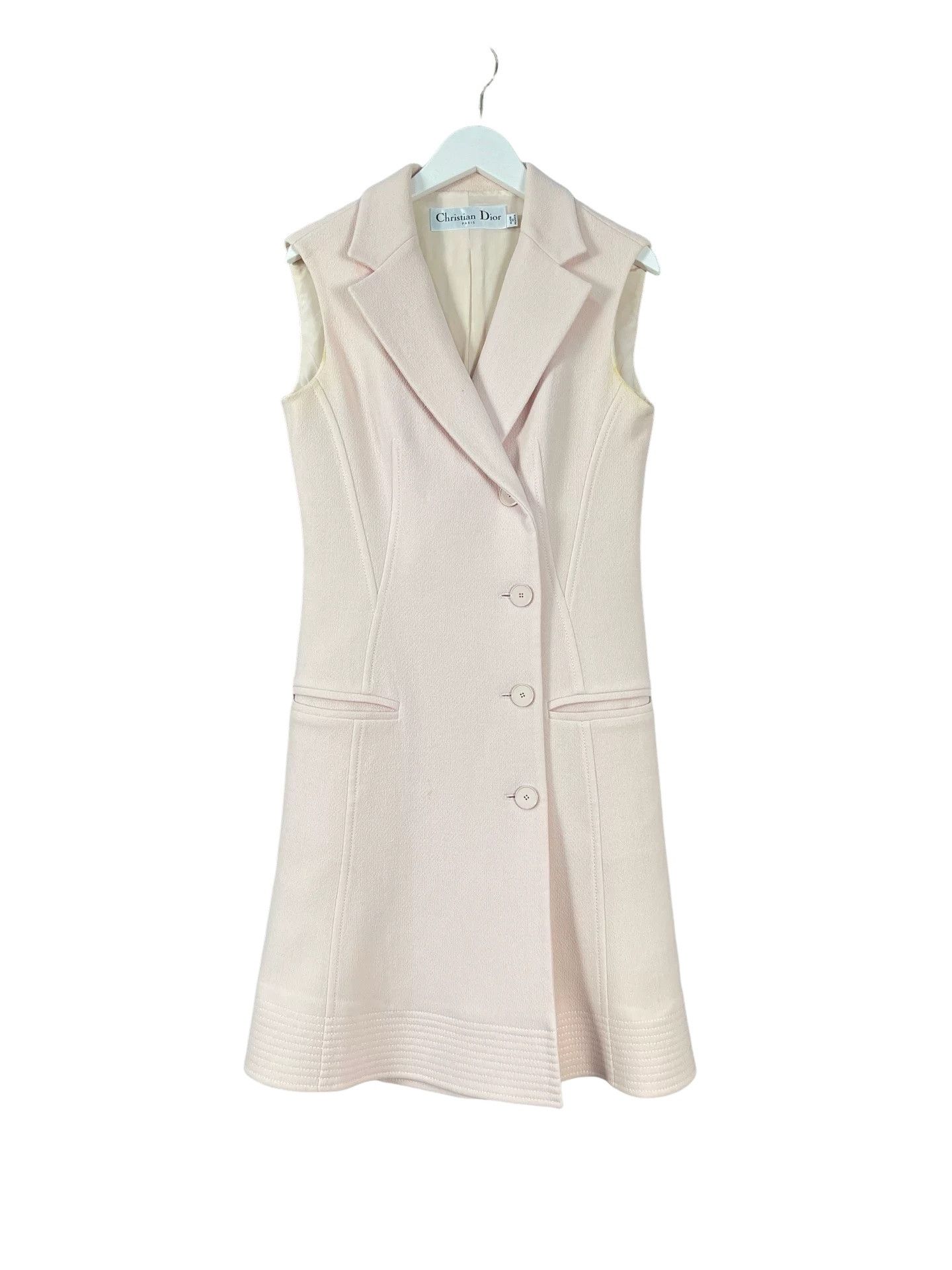 Dior Christian Dior Wool Silk Sleeveless Coat Size 36 Size XS / US 0-2 / IT 36-38 - 1 Thumbnail