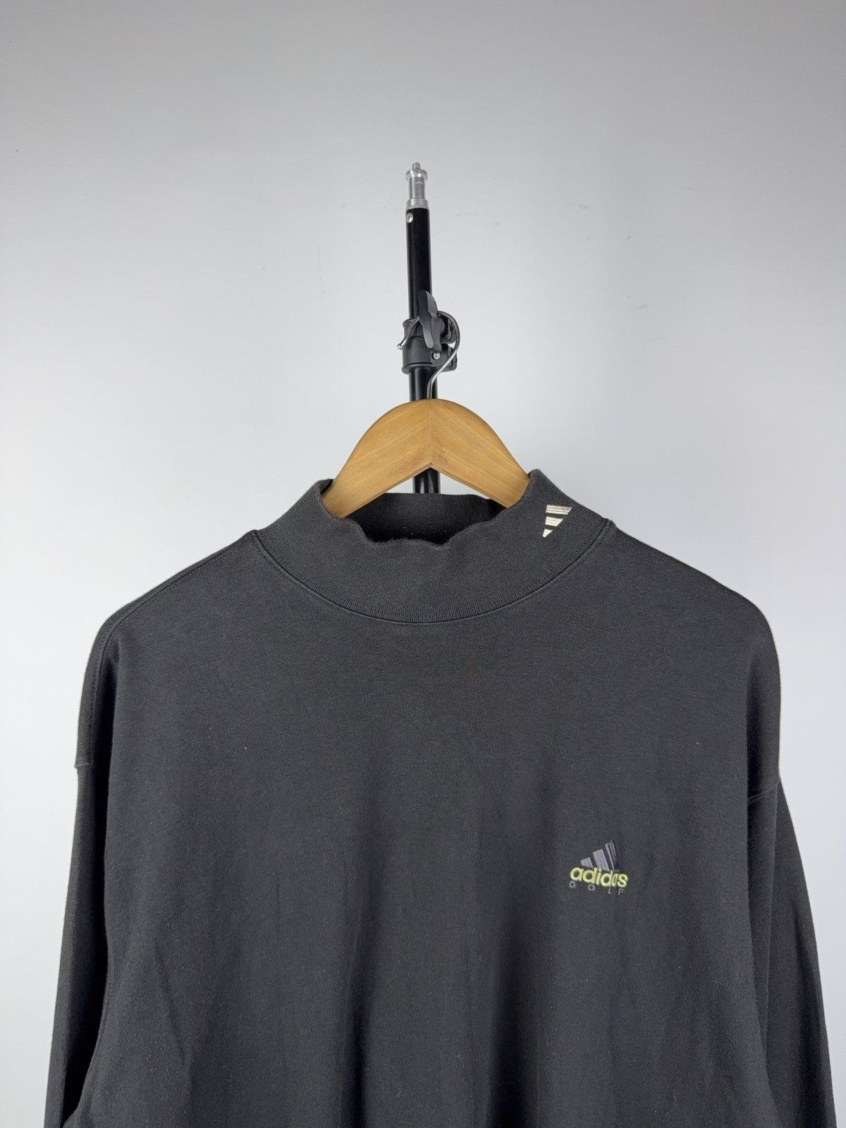Adidas Vintage 90s Y2K Retro Faded Adidas turtleneck Sweatshirt Size US XL / EU 56 / 4 - 2 Thumbnail