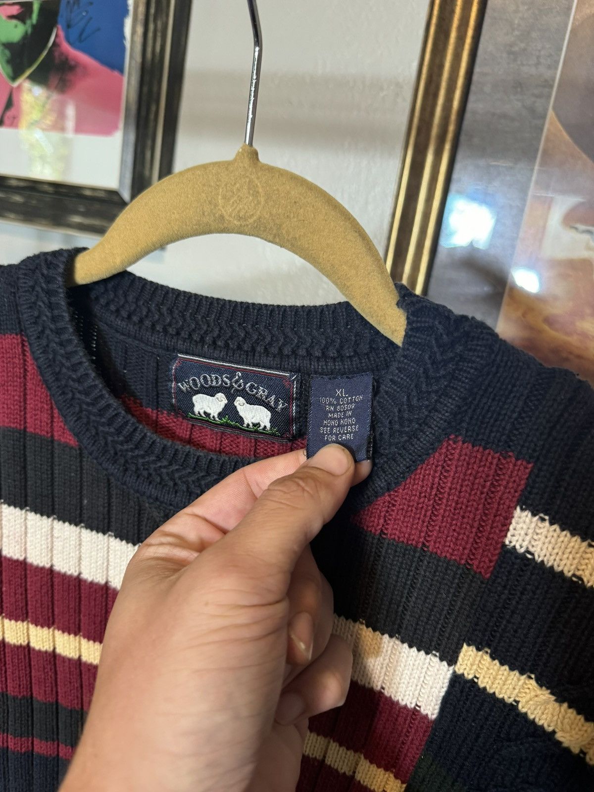 Vintage Vintage Plaid Sweater Size US XL / EU 56 / 4 - 4 Thumbnail