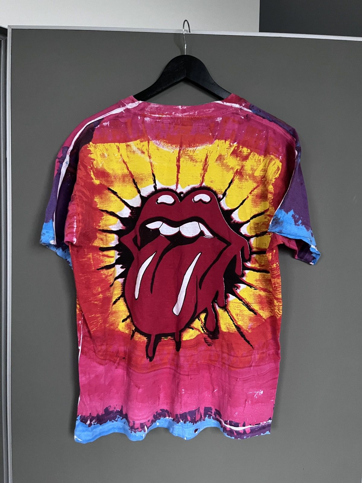 The Rolling Stones × Vintage The Rolling Stones Vintage Single Stitch Tie Dye T-shirt Size US L / EU 52-54 / 3 - 10 Thumbnail
