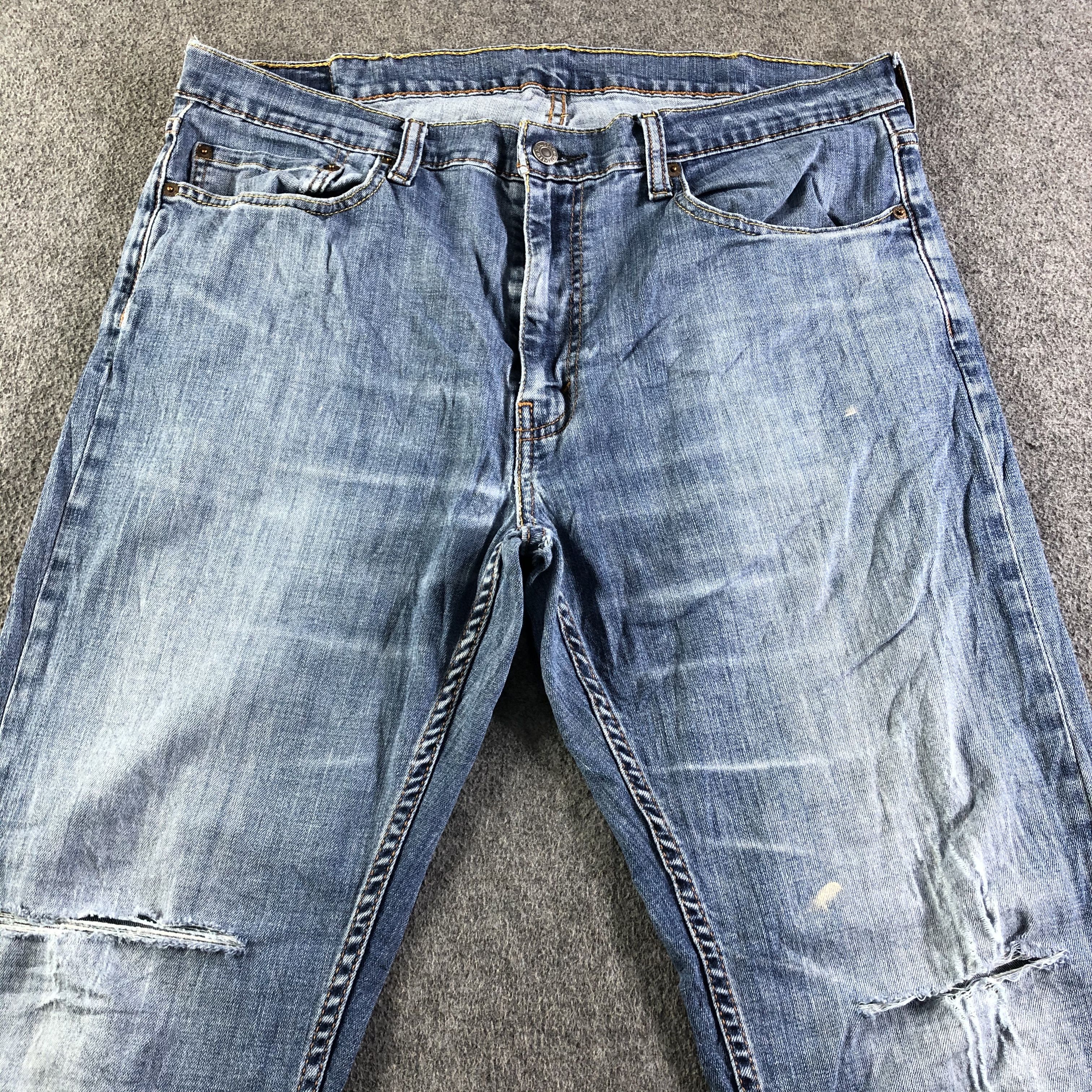 Levi's 90s Vintage Blue Wash Levis 559 Jeans-J4268 Size US 38 / EU 54 - 3 Thumbnail